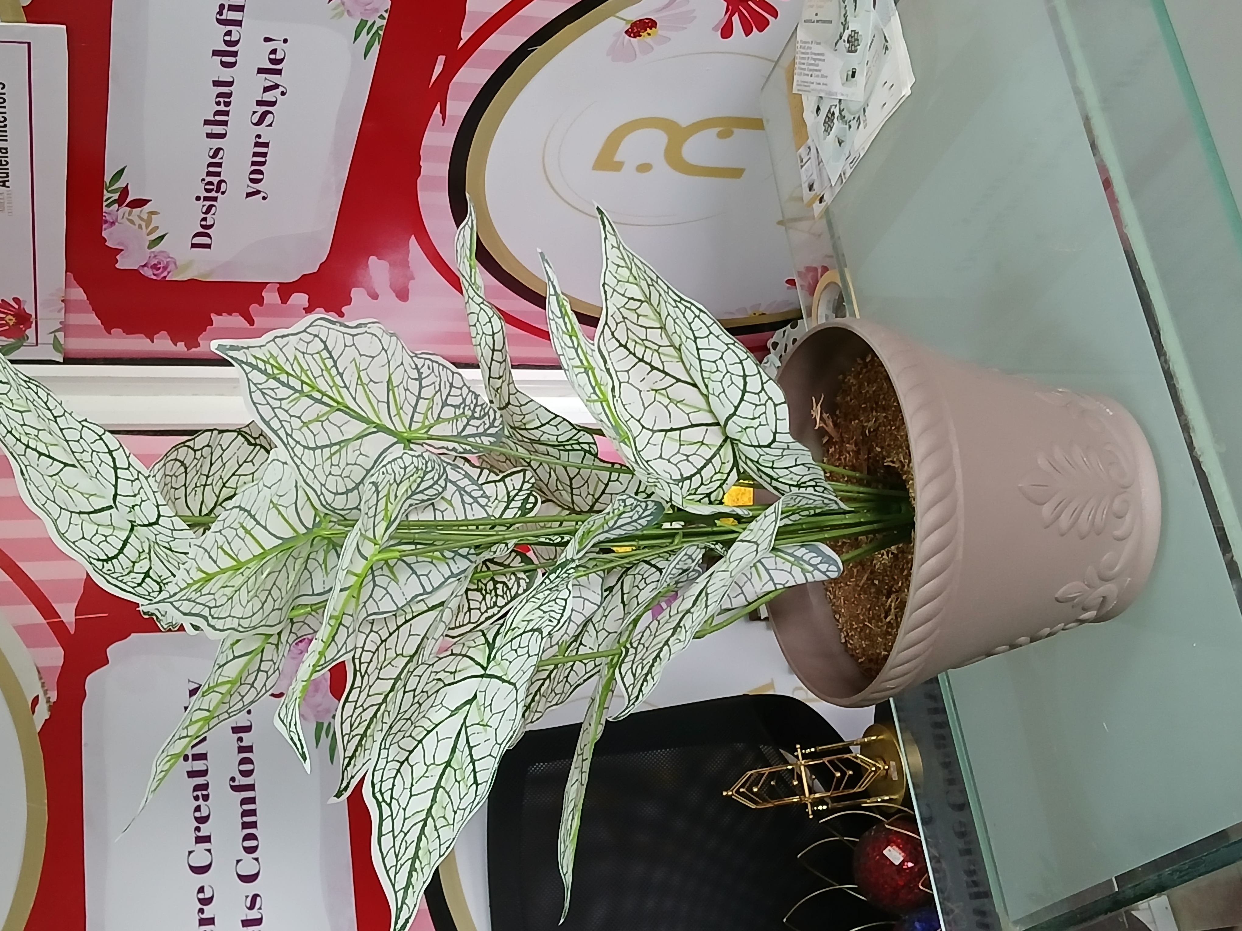 Bunch Tree In Plastic Vase image