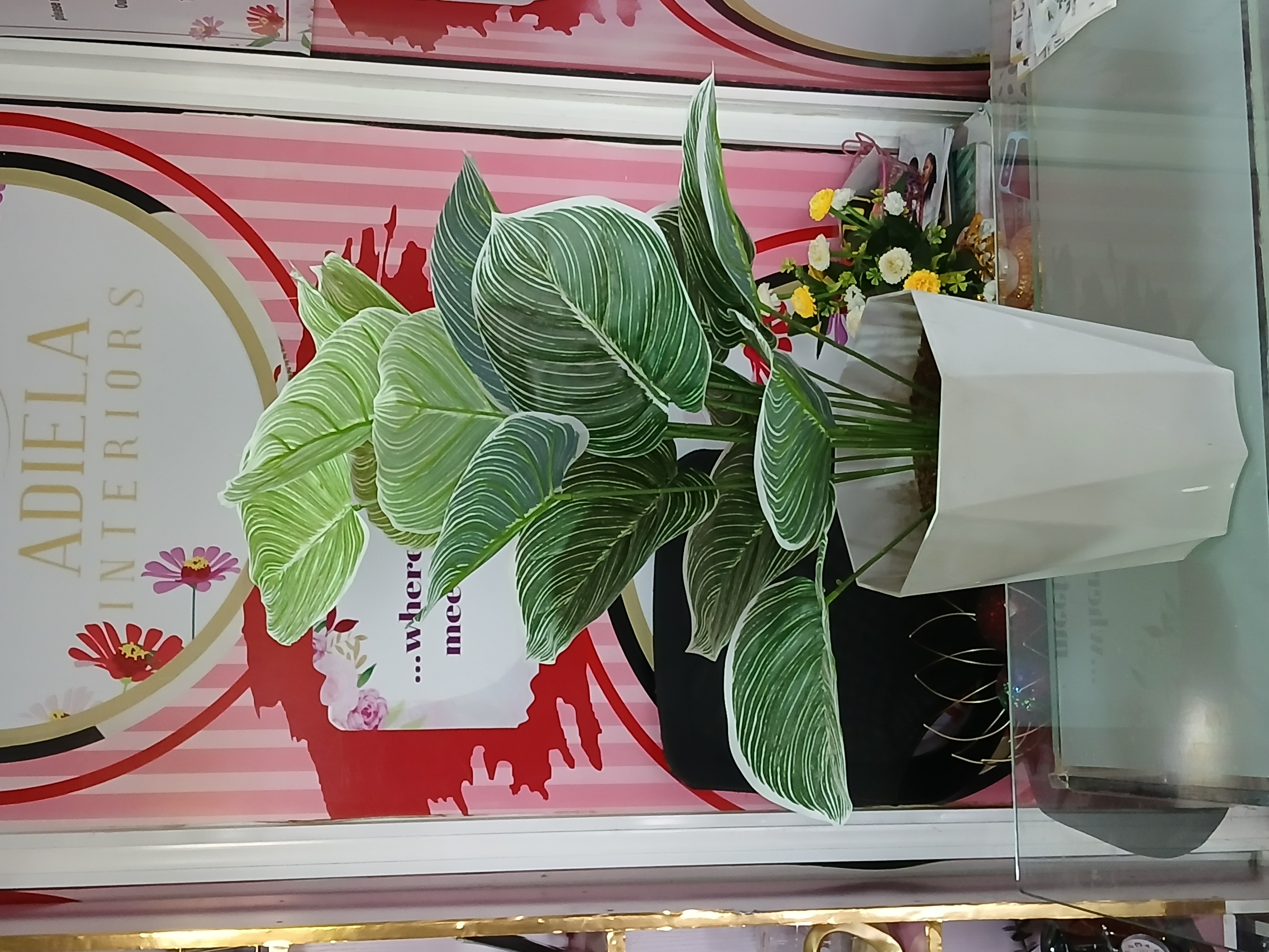 Bunch Tree In Plastic Vase image