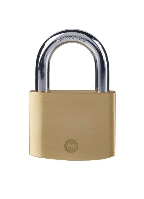 60mm Yale Essential Brass Padlock YE1/60 image