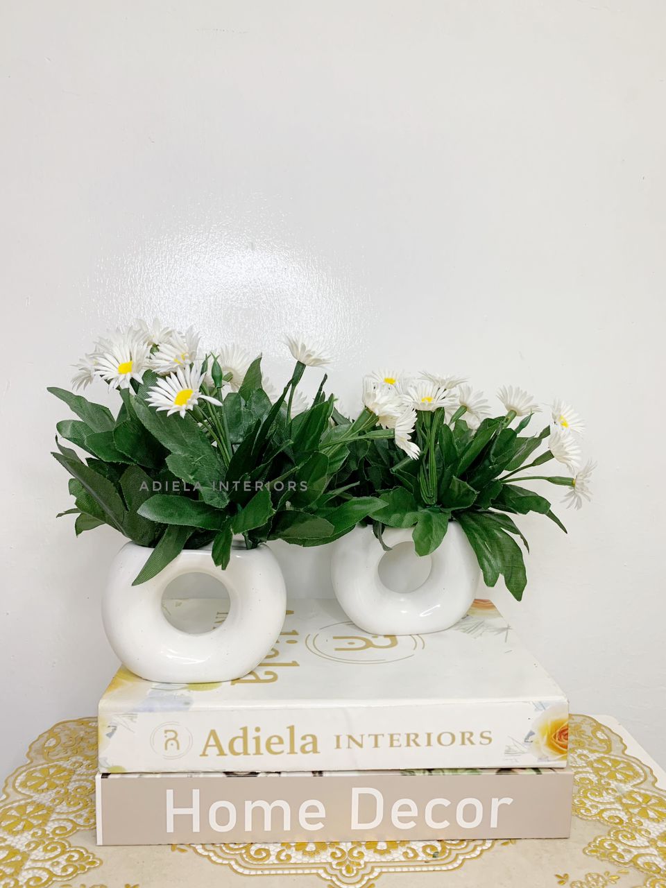 Potted Half Donut Vase image