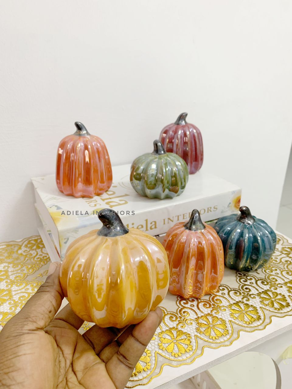 Pumpkin Ceramic Decor image