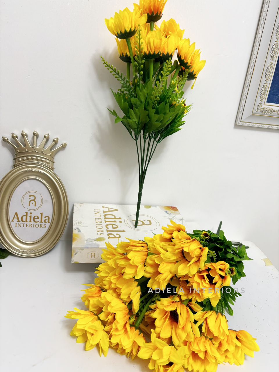 9Head Sunflower Bunch Image