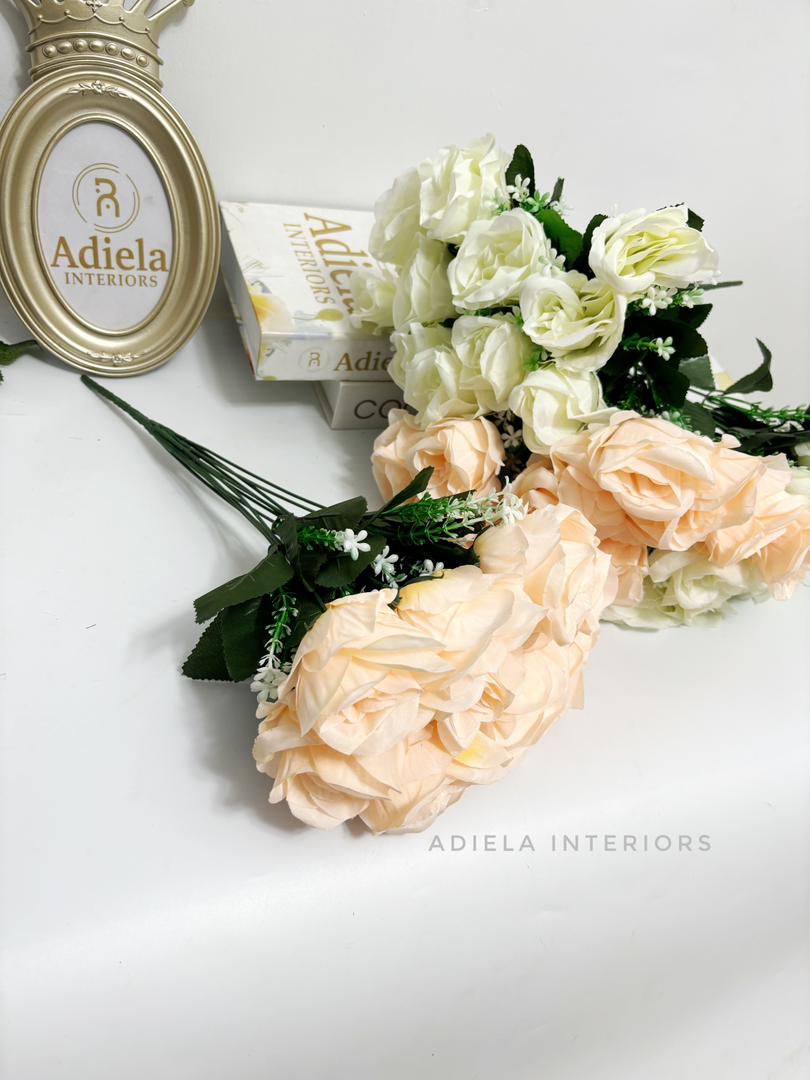 12 Head Rose Flower second image