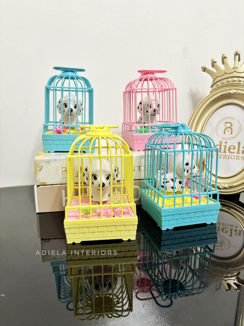 Barking Puppy In Caged image