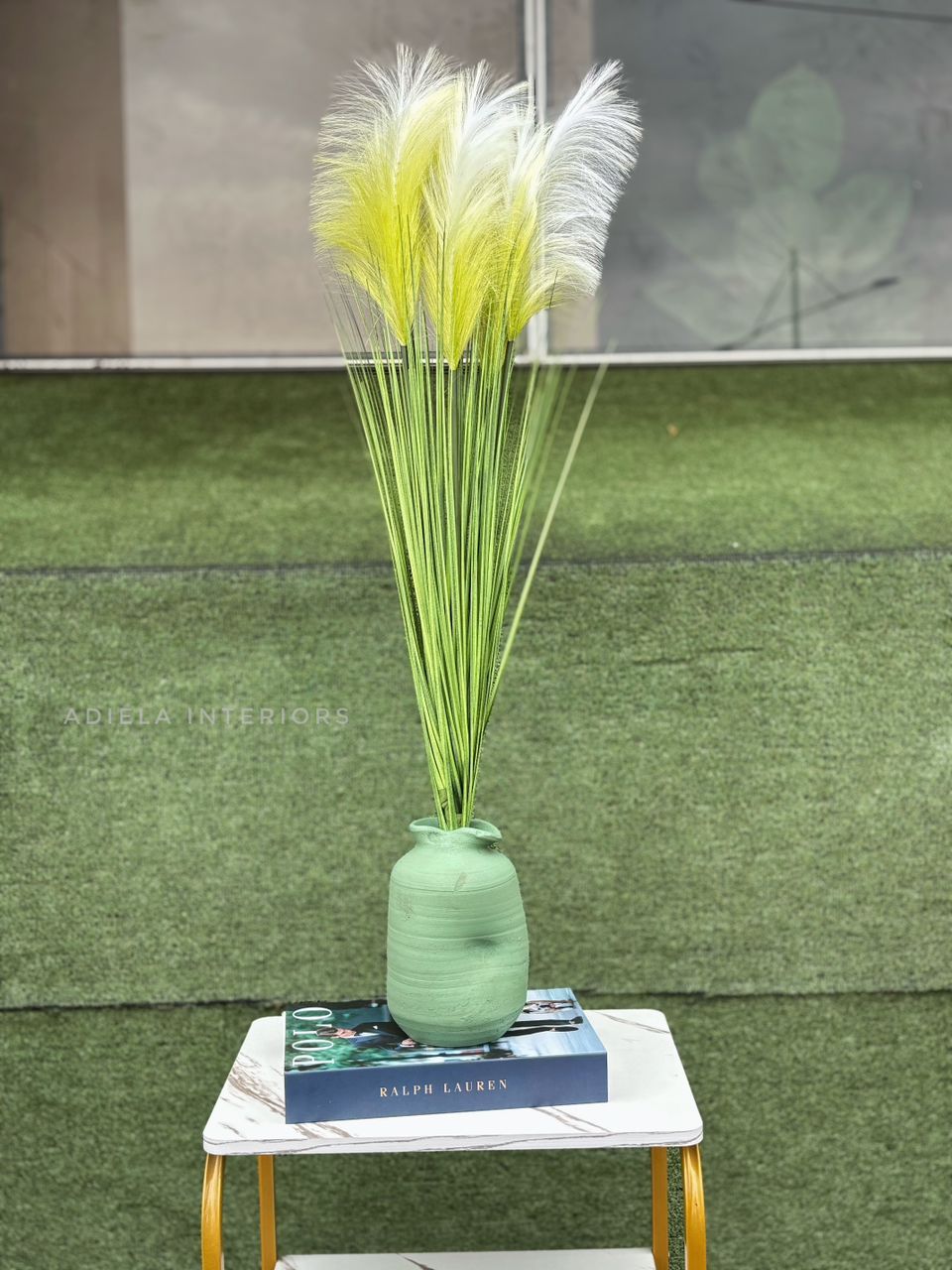 Reed + Pampass in ceramic pot image