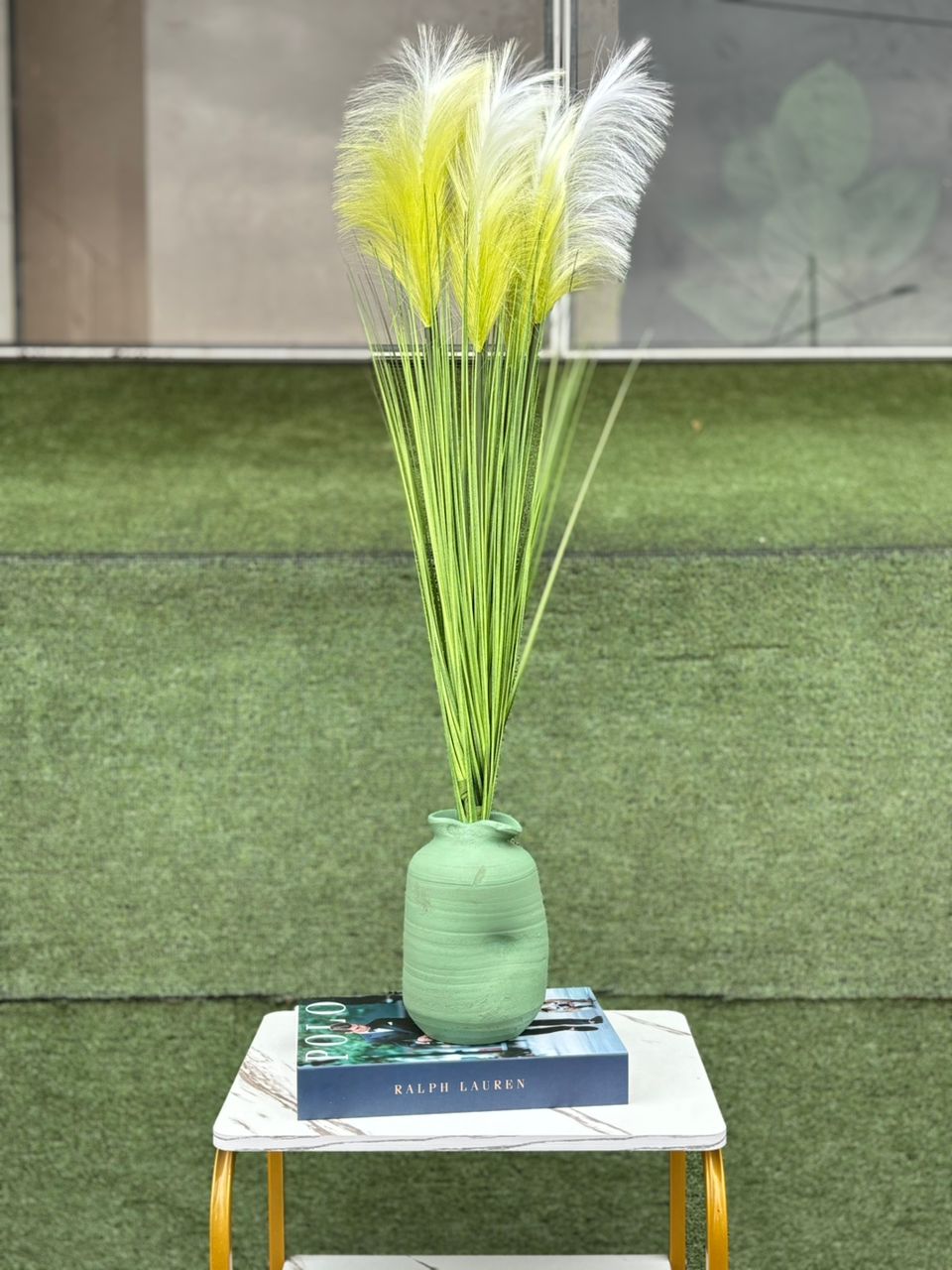 Reed + Pampass in ceramic pot second image