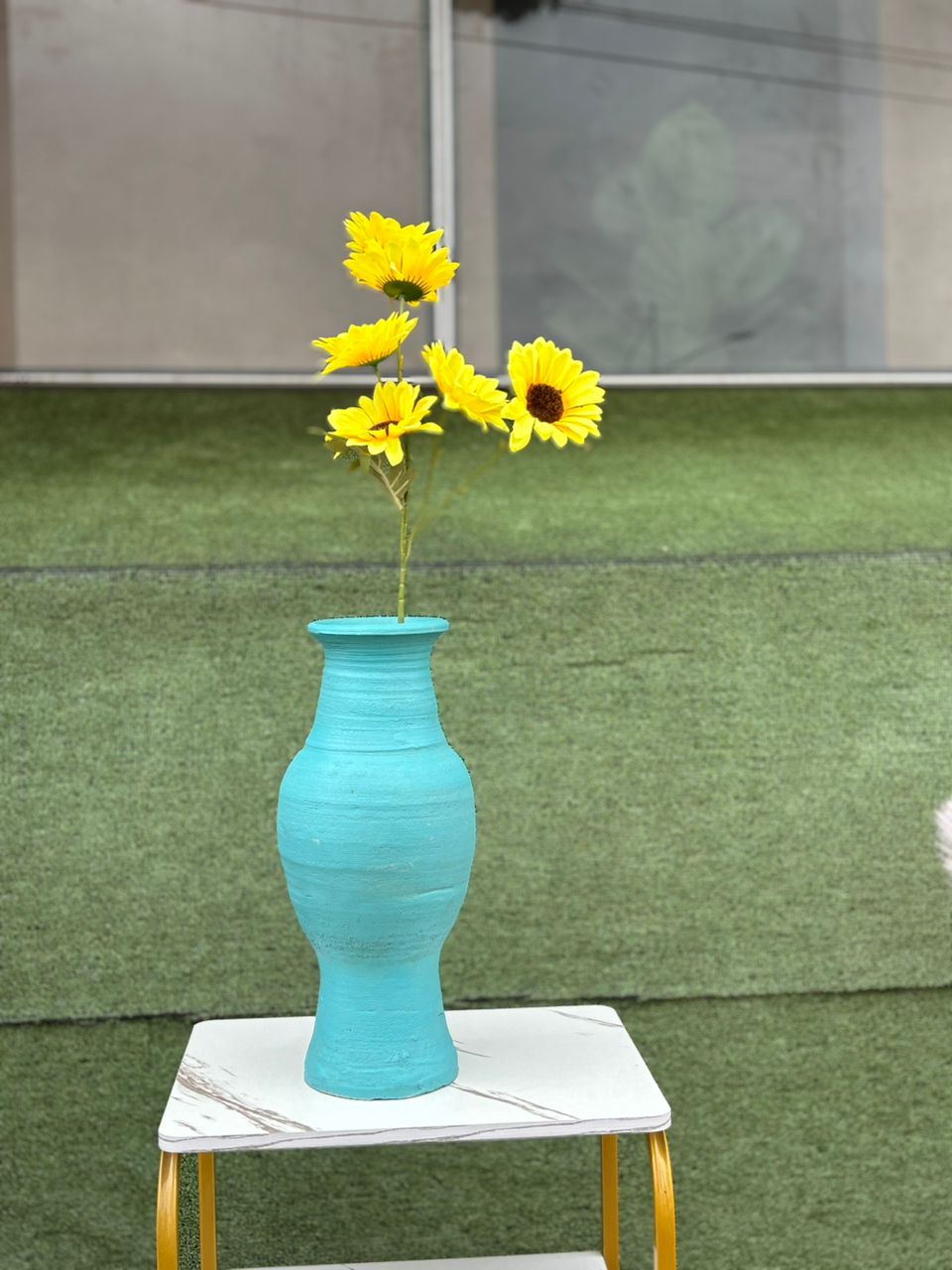 Sunflower in ceramic pot second image