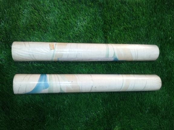 White and Blue Patterned Wall Paper image