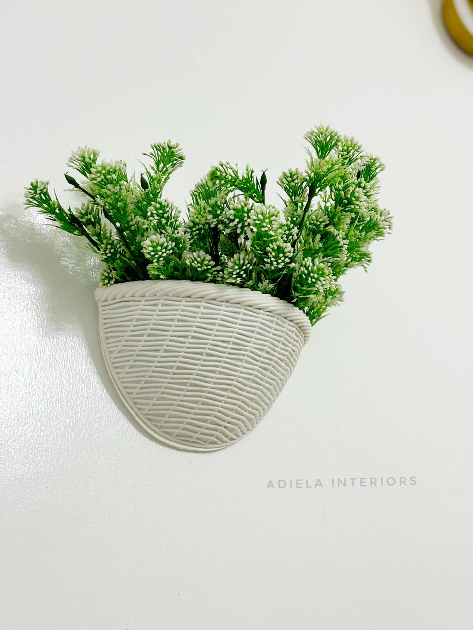 Artificial Flower In Plastic Wall Vase second image