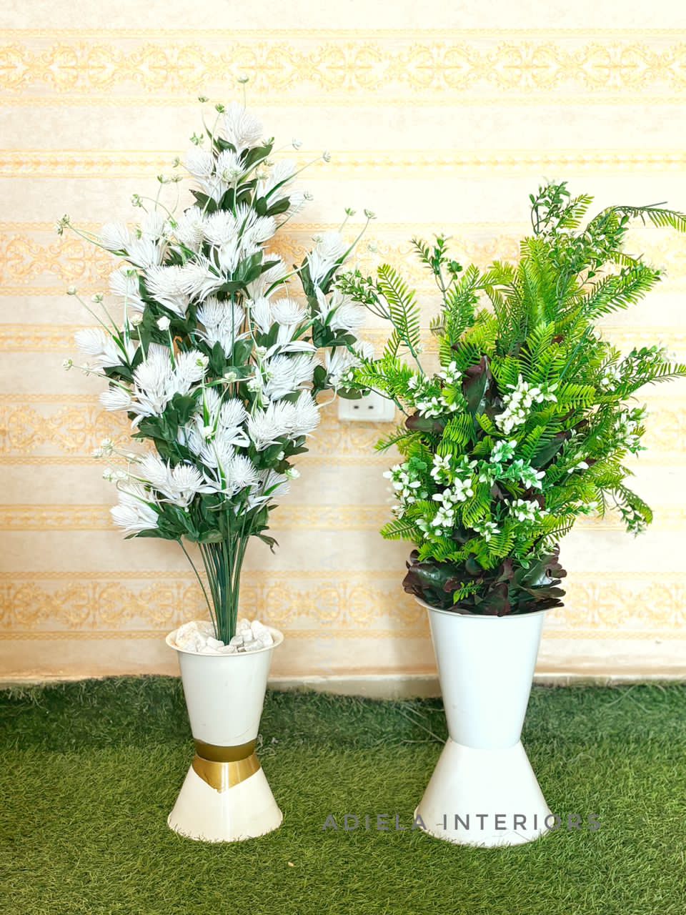 Artificial Flower In Plastic Vase second image