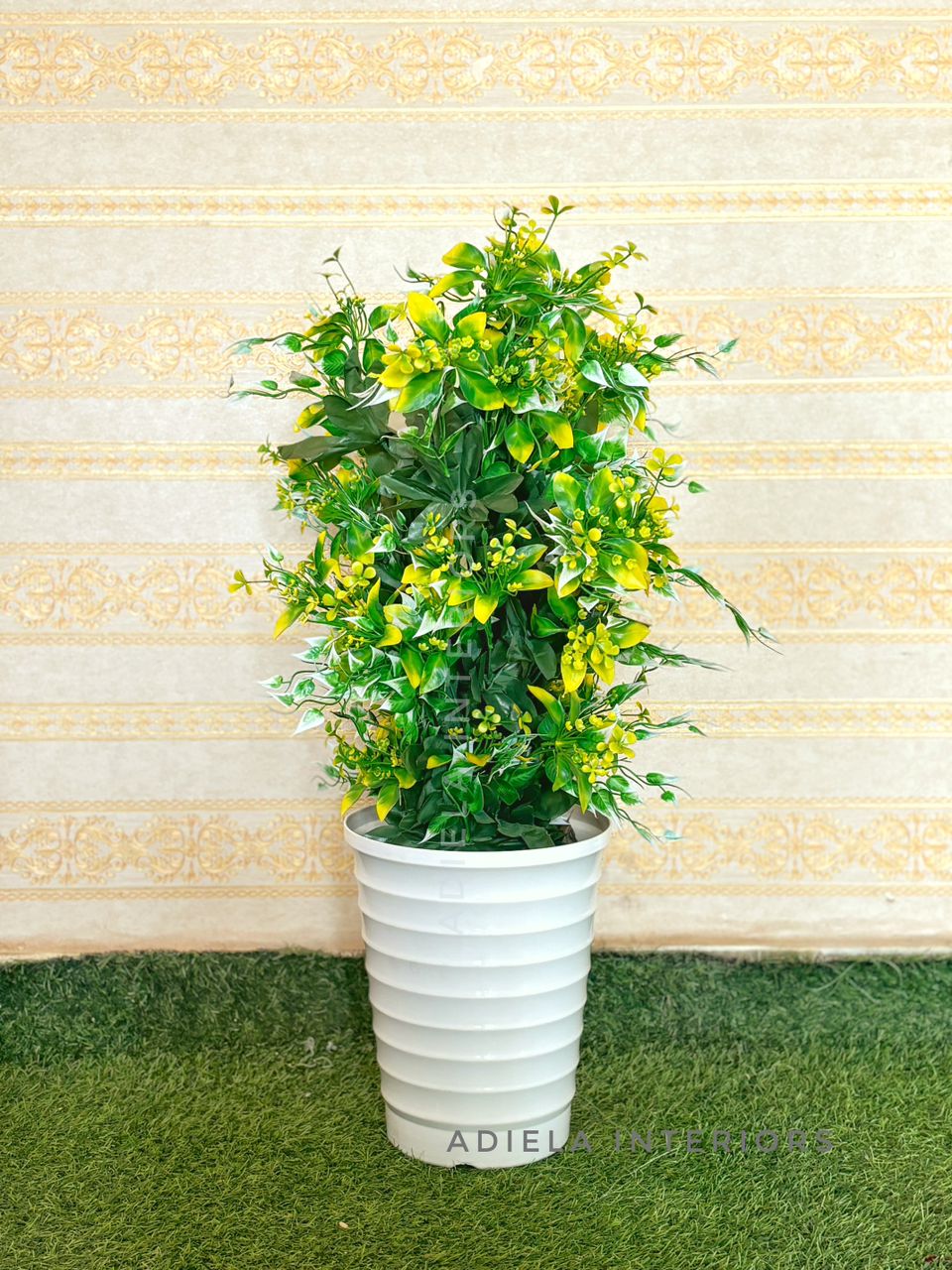 Artificial Flower In Plastic Vase image