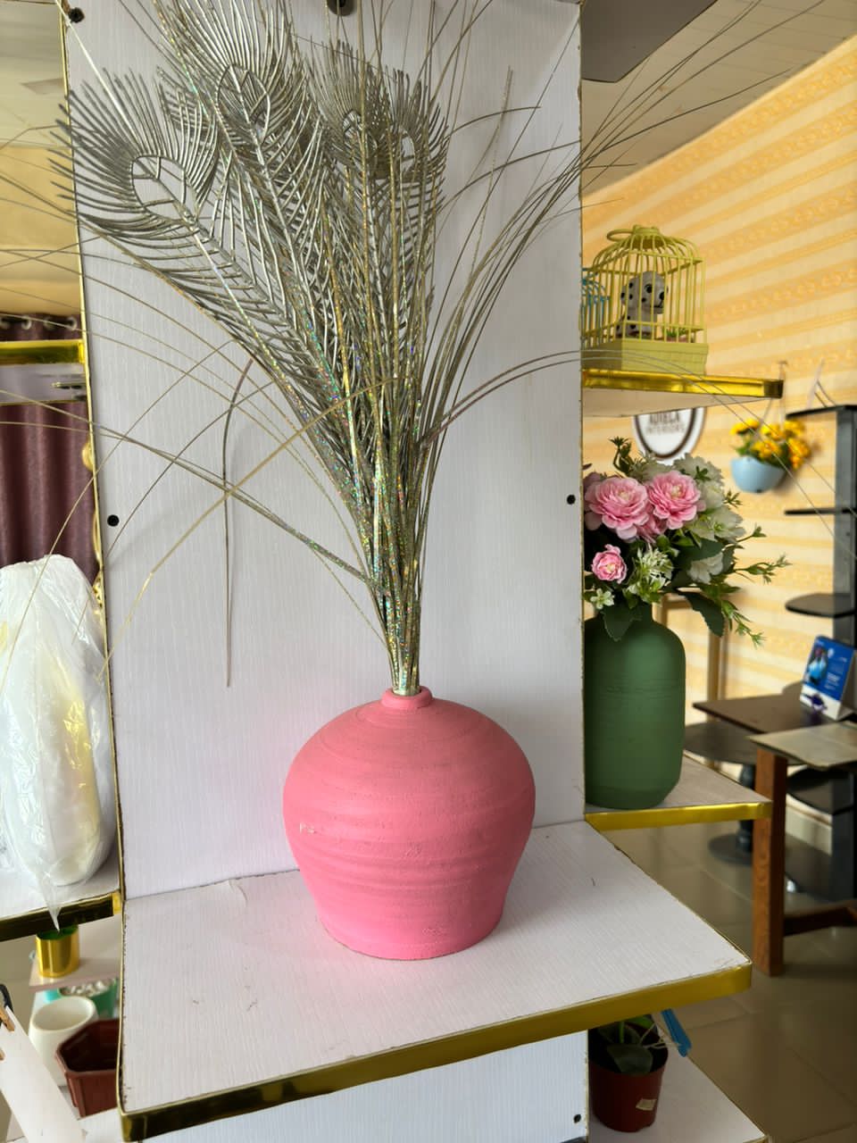 Artificial Flower in ceramic Vase image