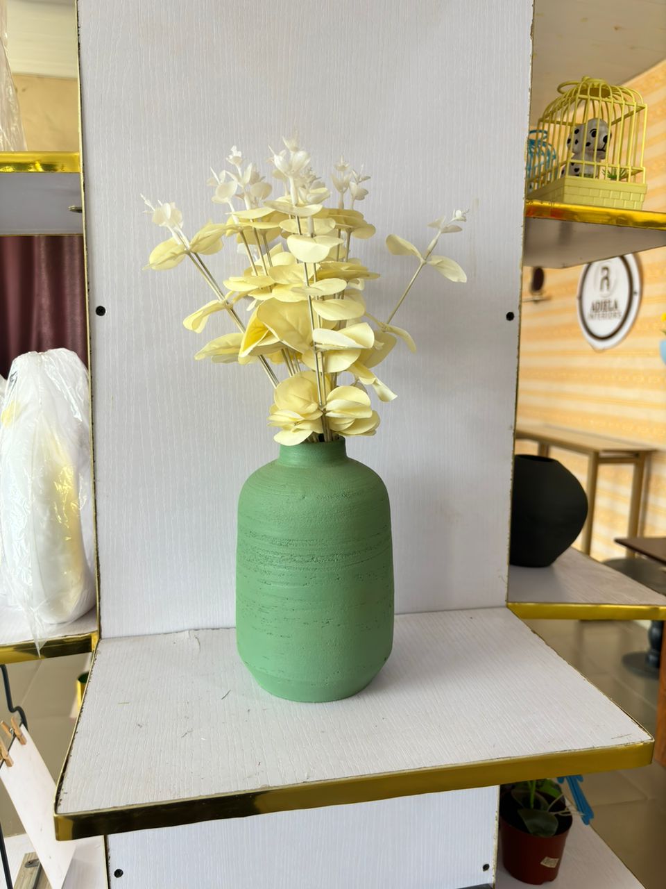 Artificial Flower in ceramic Vase image