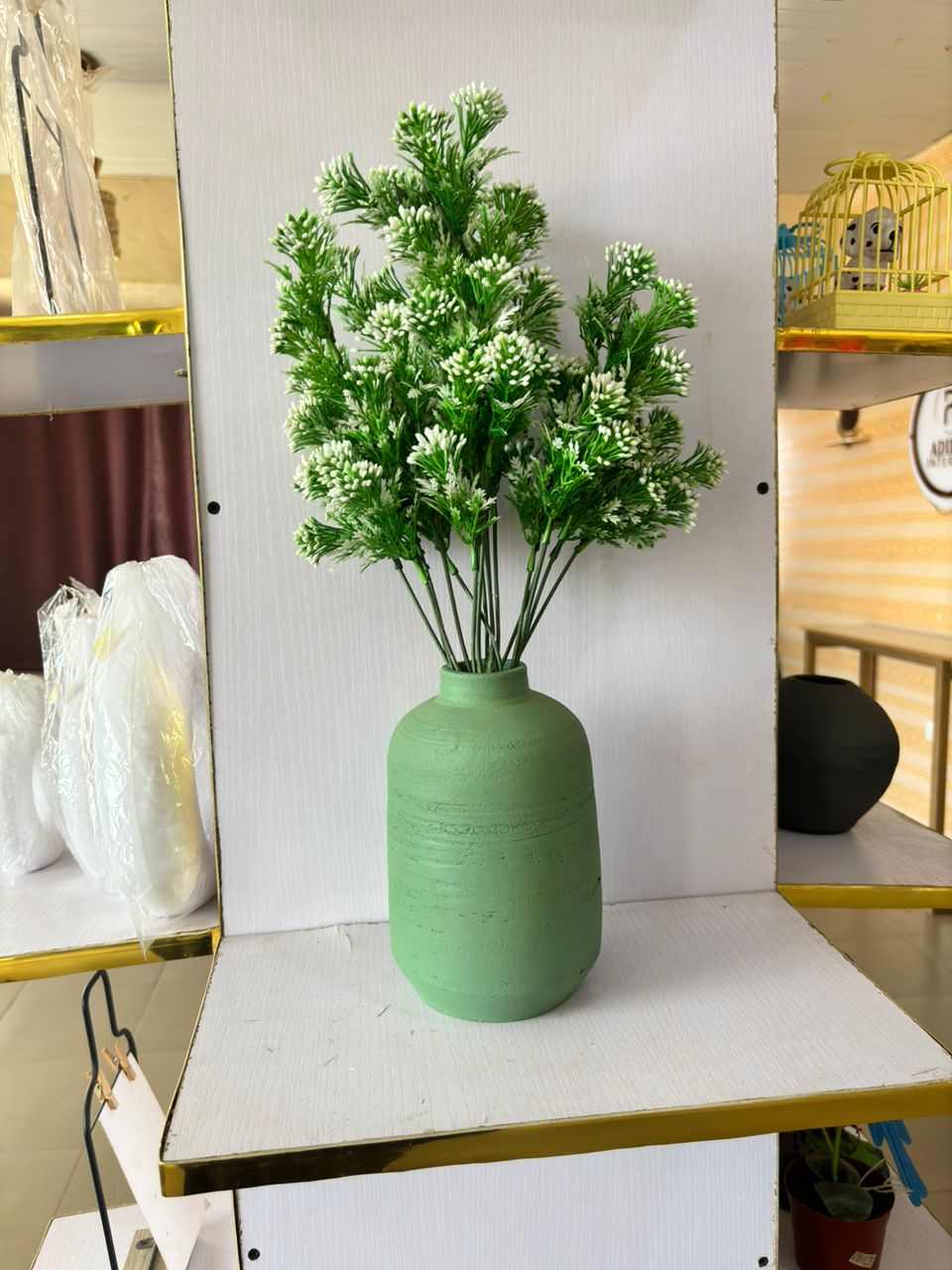 Artificial Flower in ceramic Vase image