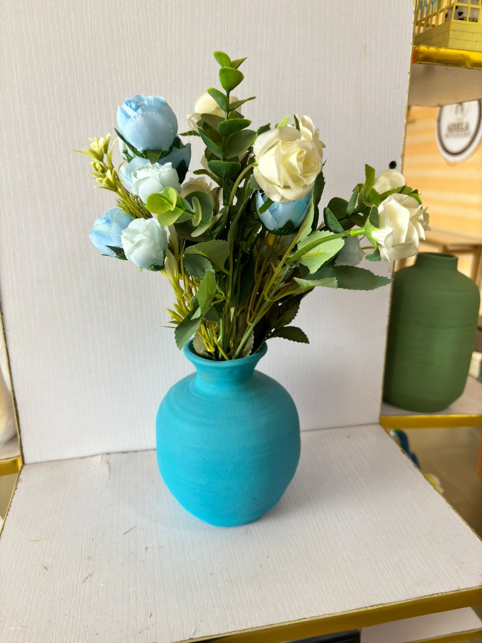 Artificial Flower in ceramic Vase Image