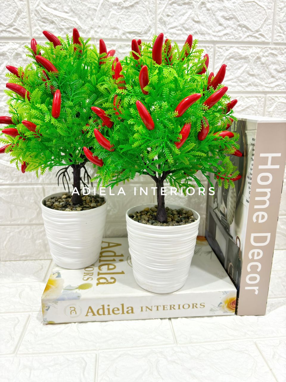 Artificial Potted Pepper Plant image
