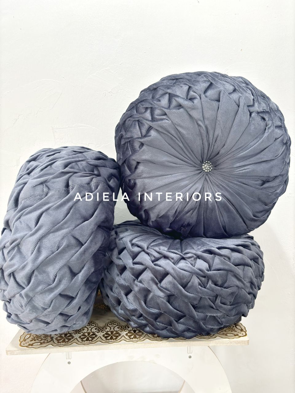 Round Twist Throw Pillow image