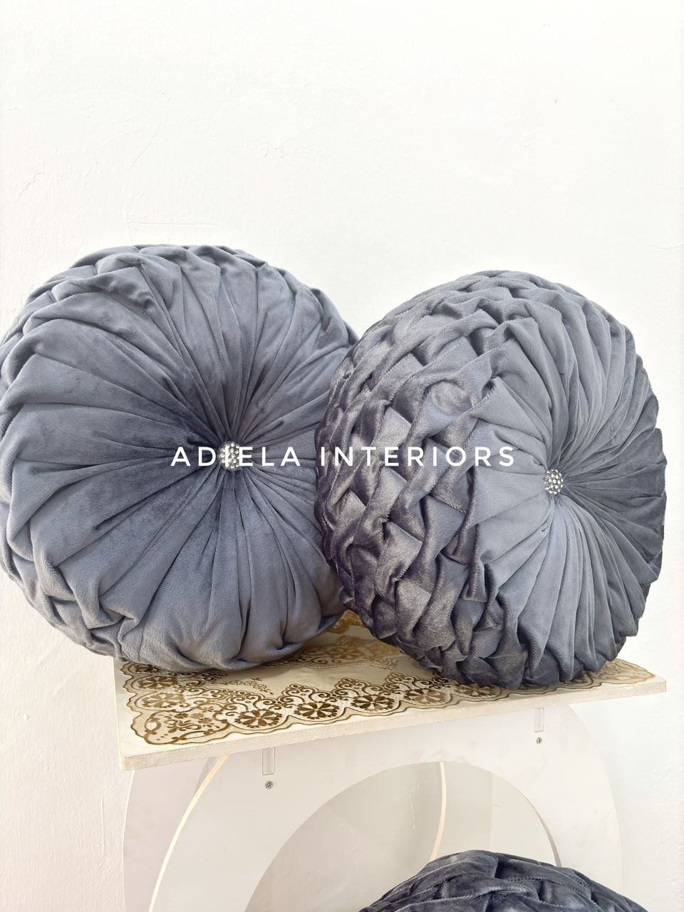 Round Twist Throw Pillow second image