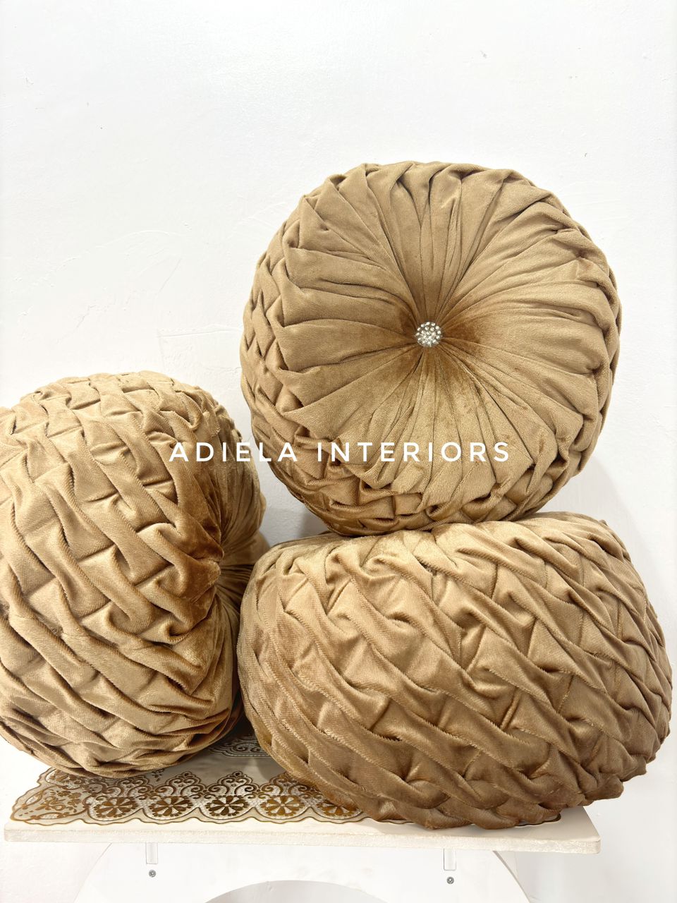 Round Twist Throw Pillow image