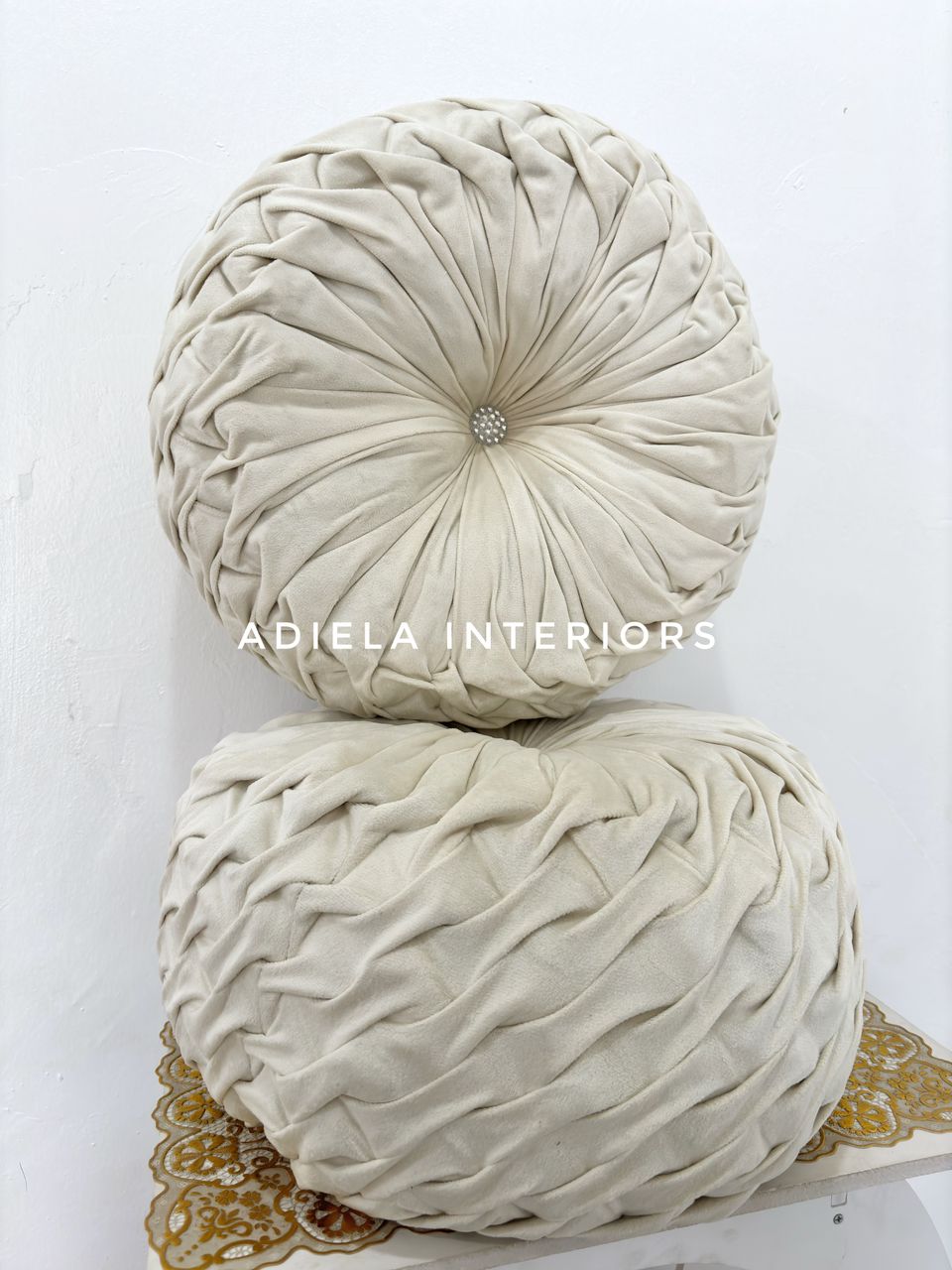 Round Twist Throw Pillow image