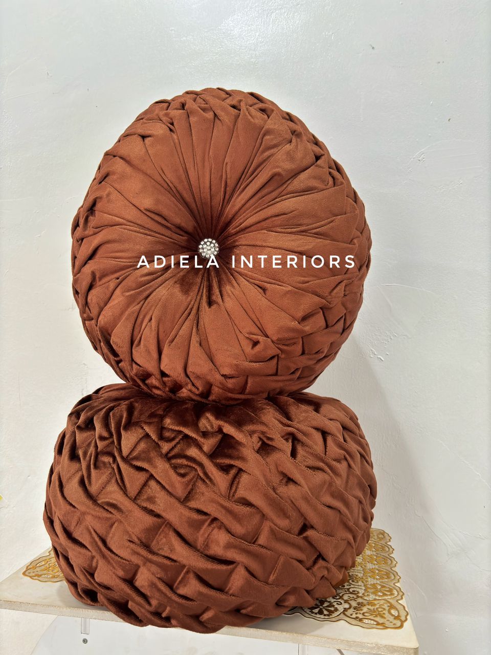 Round Twist Throw Pillow image