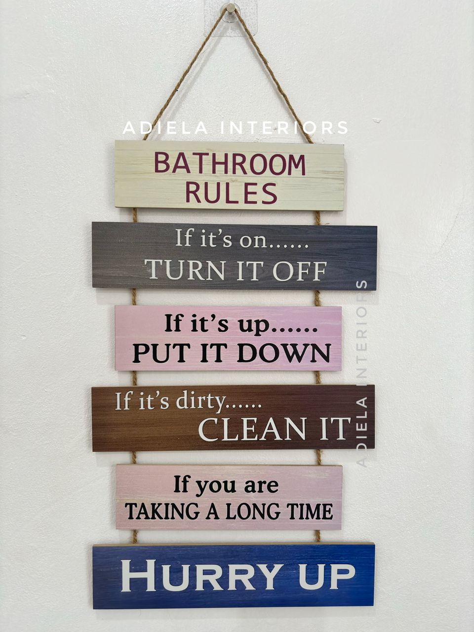 Wall Hanging Wooden Plaque image