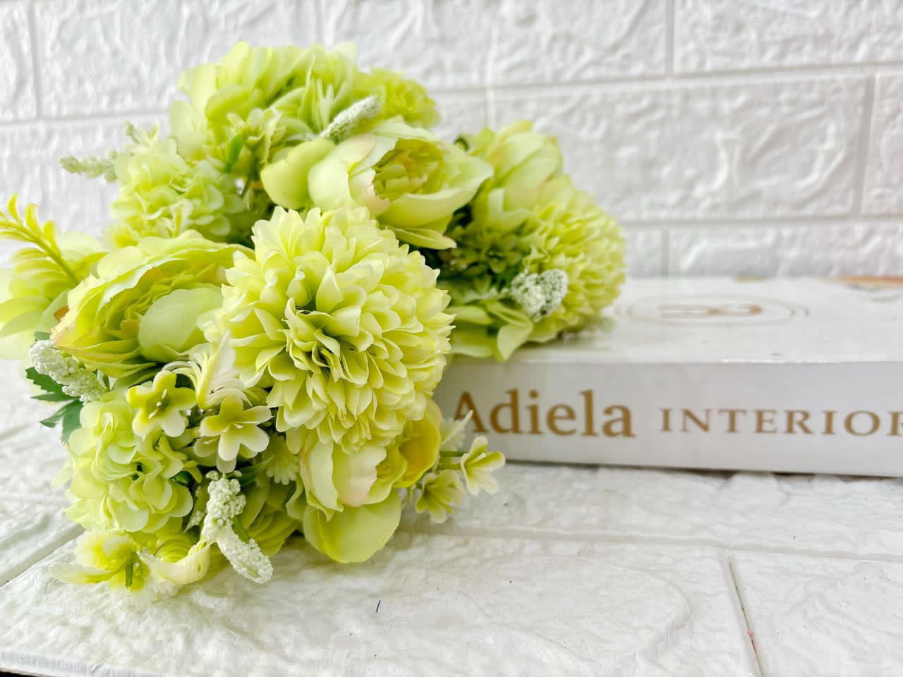 Artificial Peony Bunch Image