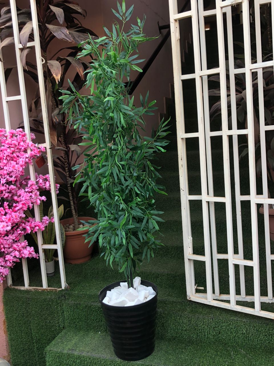 Artificial Bamboo Tree In Plastic planter second image