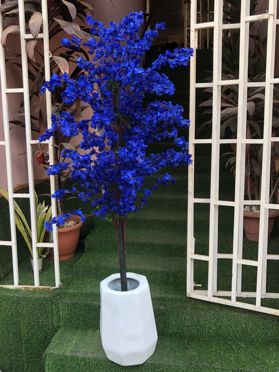 Artificial Cherry Blossom Tree In Fibre Planter second image