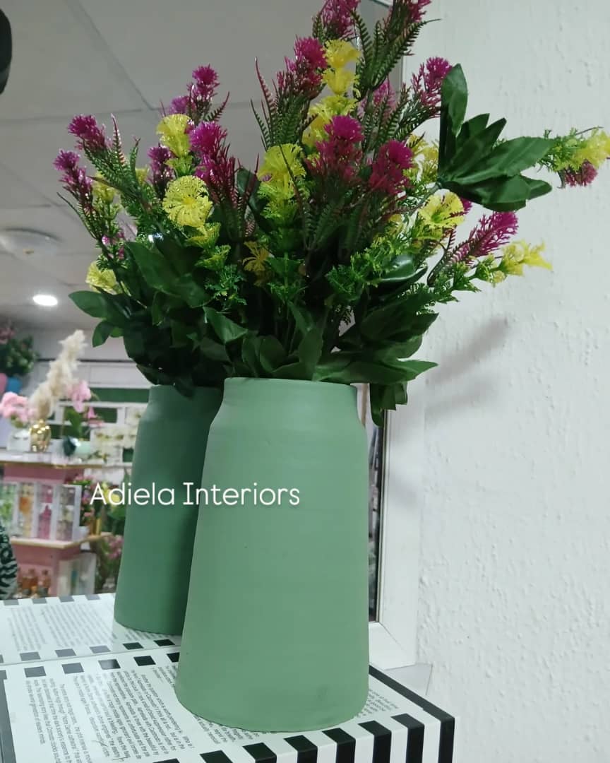 Artificial Flower In Ceramic Vase second image