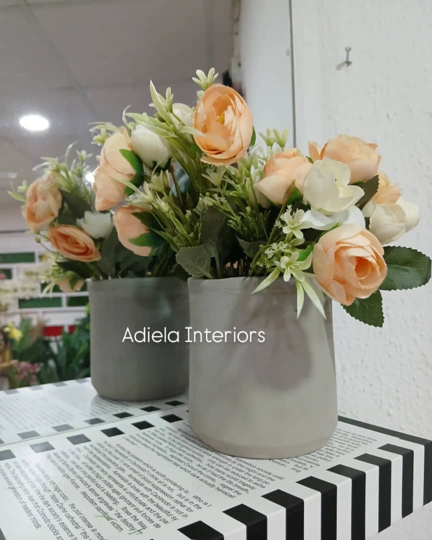 Artificial Flower In Ceramic Vase second image