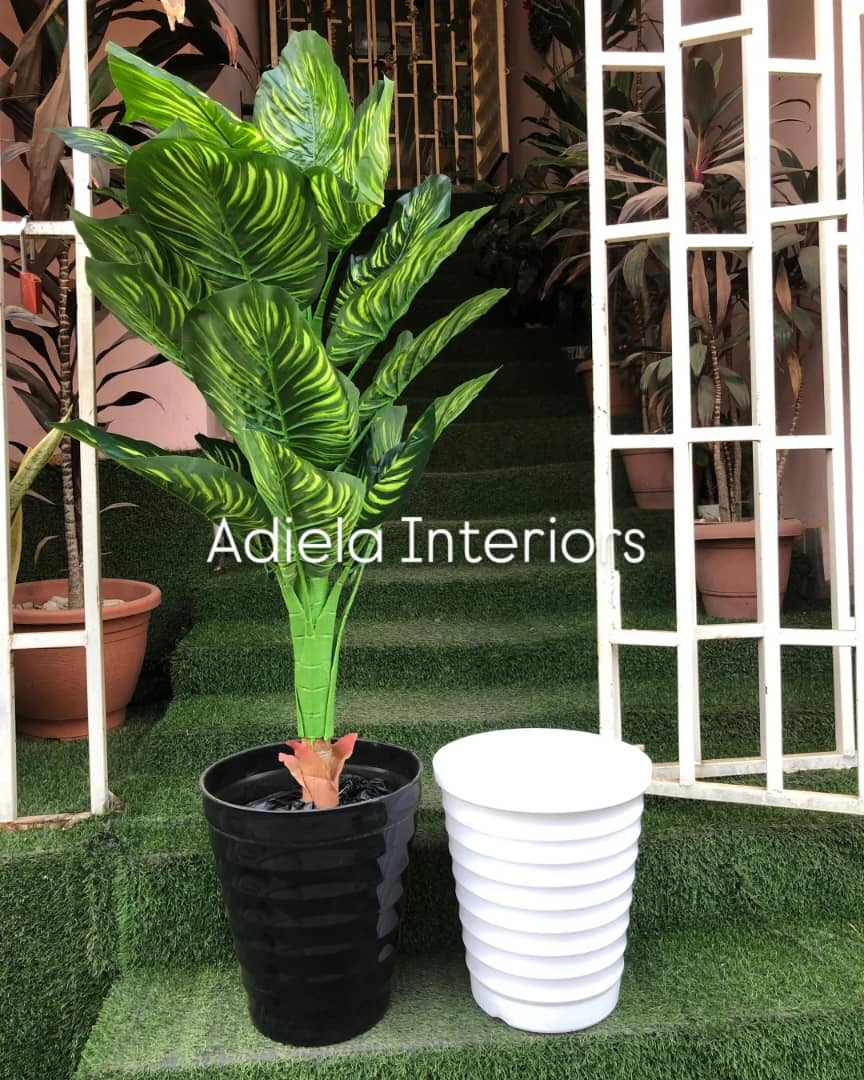 Artificial Tree In Plastic Vase Image