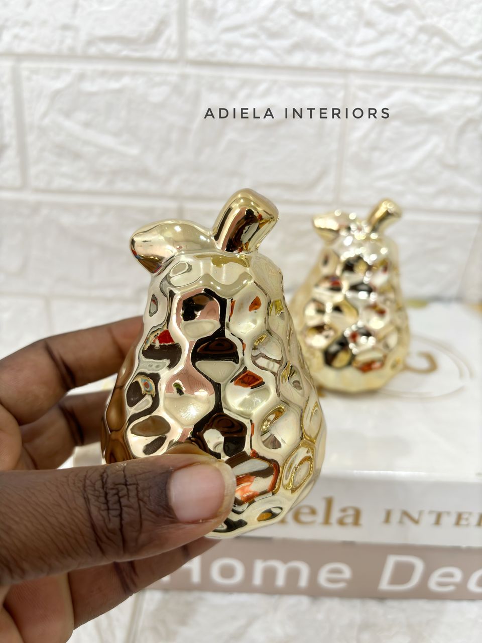 Dimple Pear Ceramic Decor image