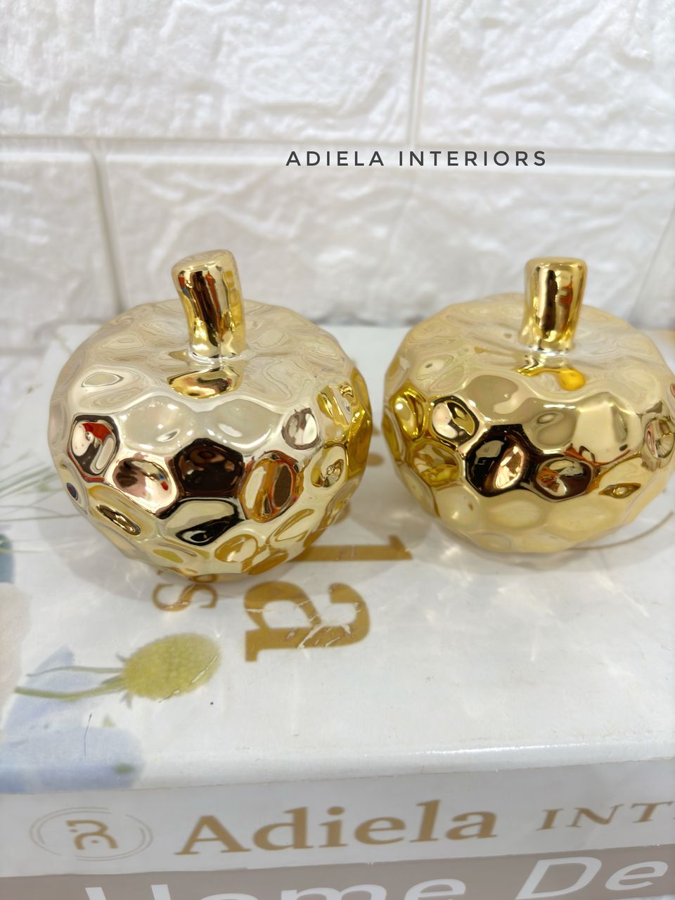 Dimple Apple Ceramic Decor second image