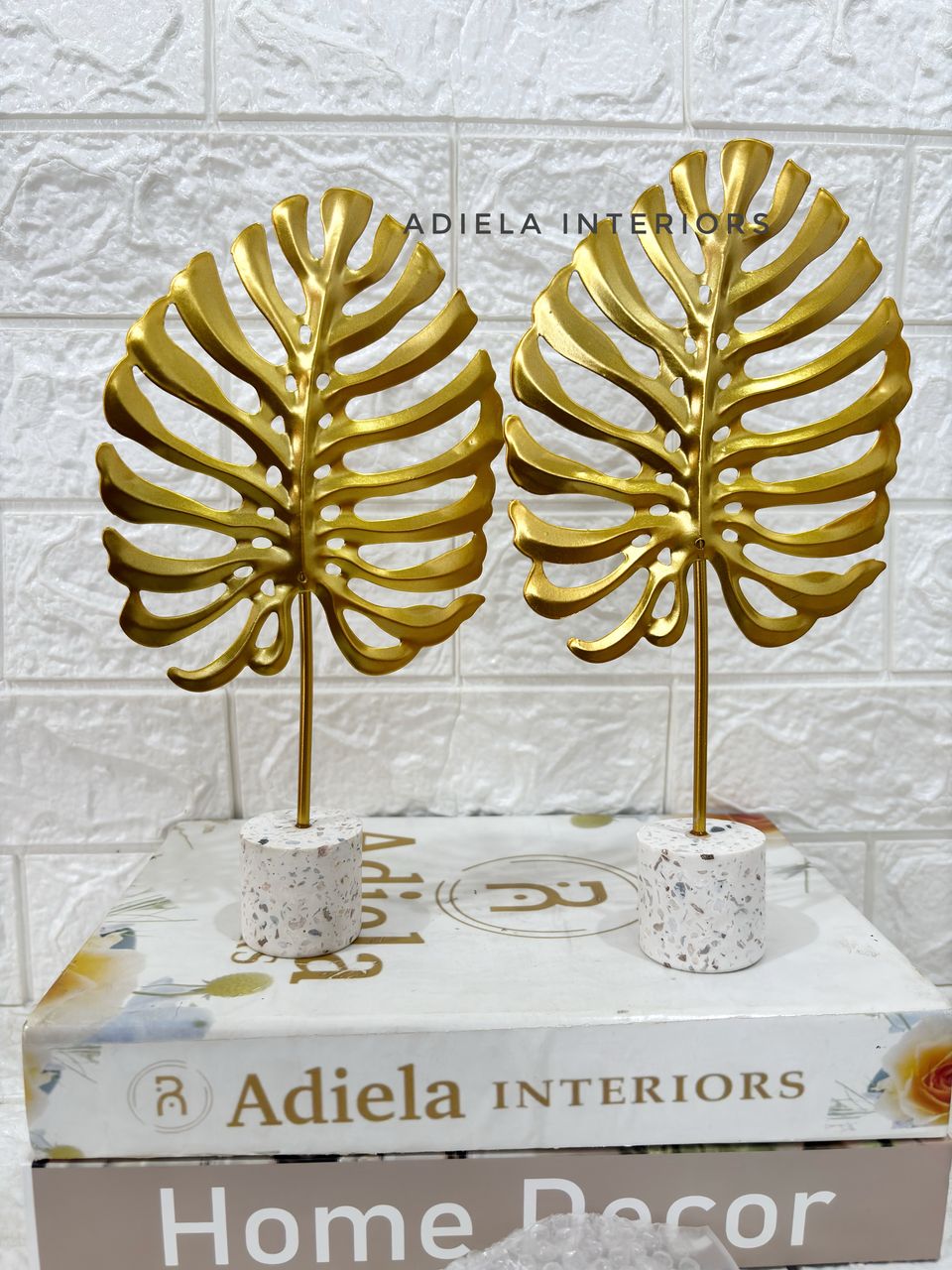 Metal Monstera Leaf Decor second image