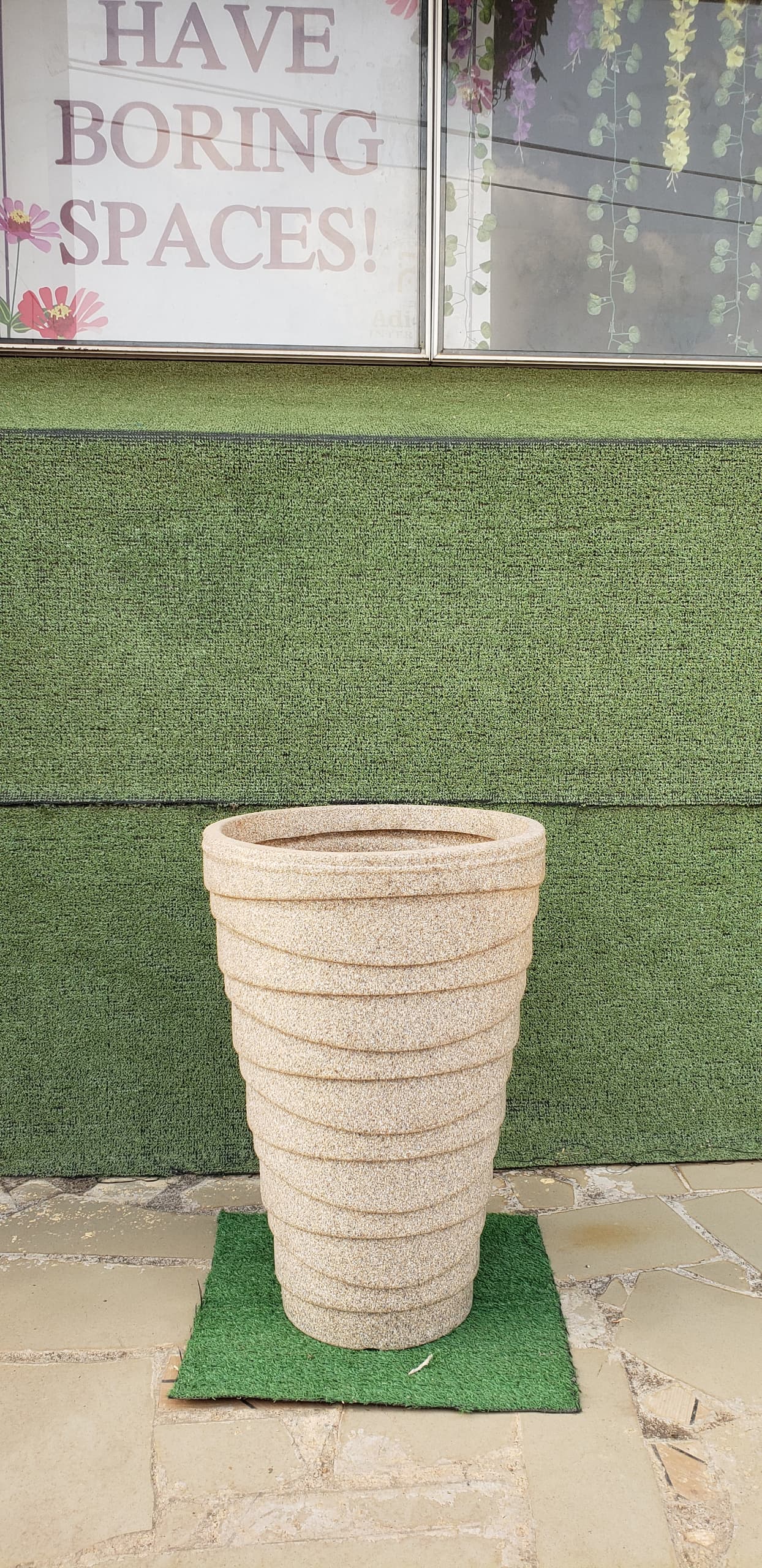 Plastic Planter (Concrete Look) second image