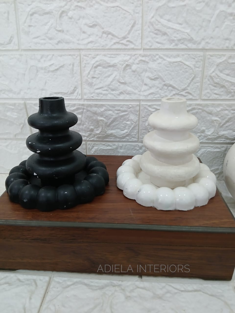 Decorative Vase & Saucer Set image