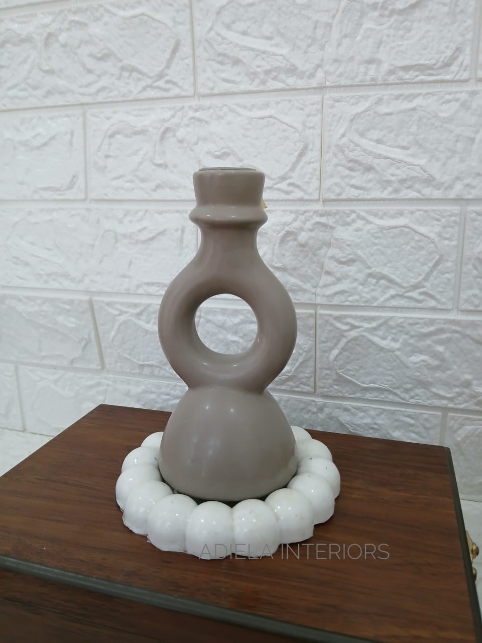 Decorative Vase & Saucer Set image