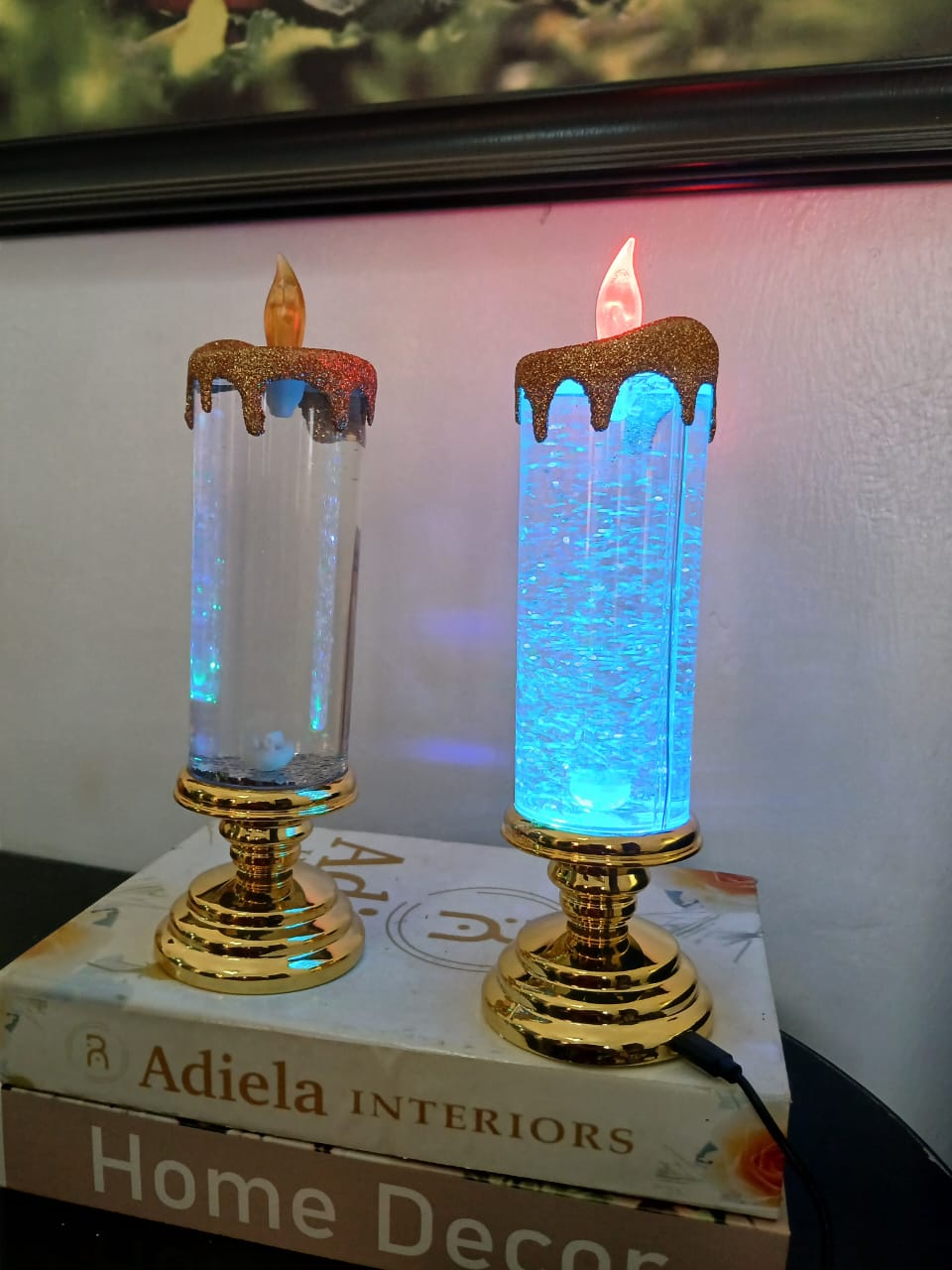 Glitter Candle Lamp second image