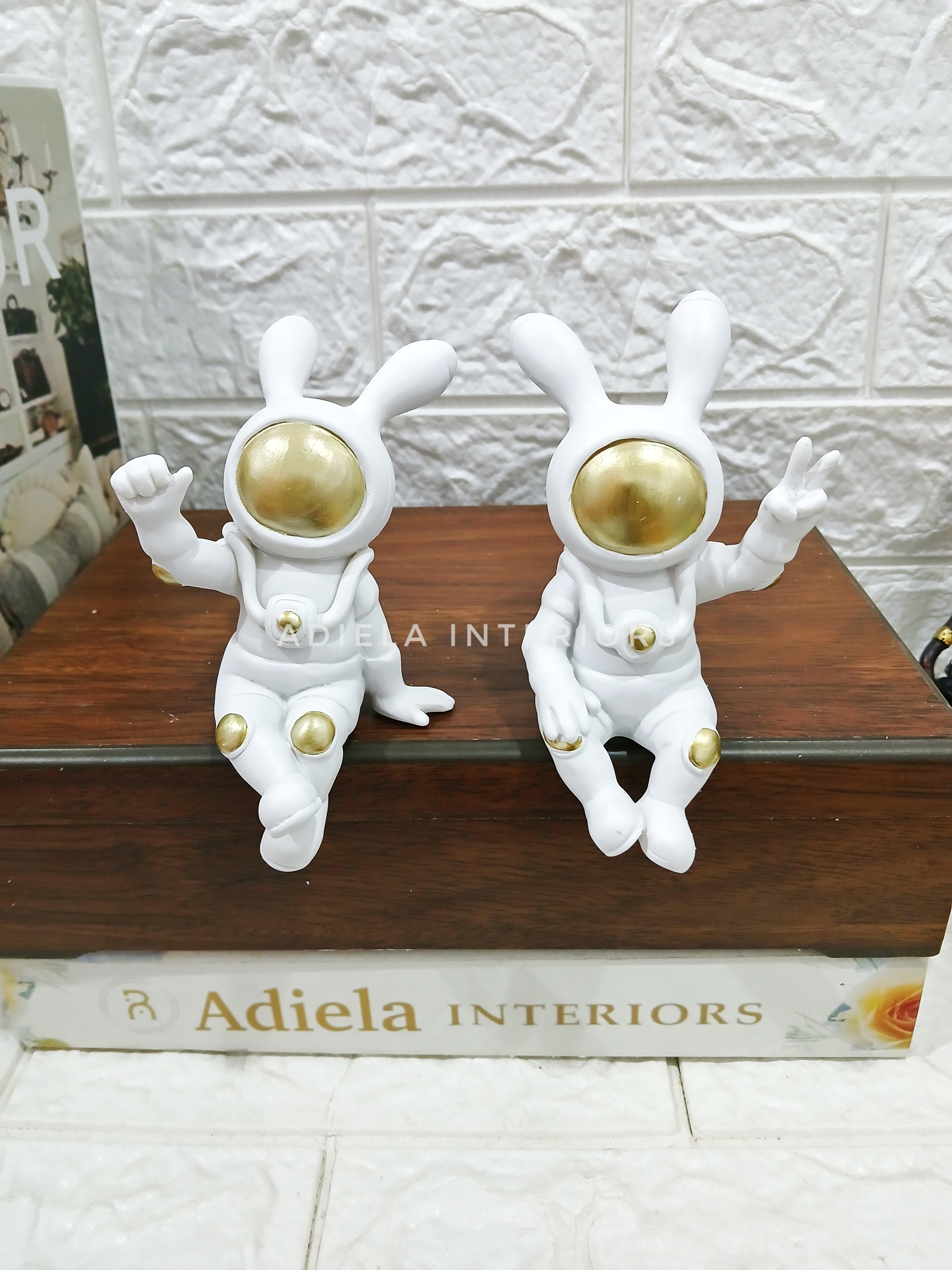 Miniature Astronaut Ceramic Decor image