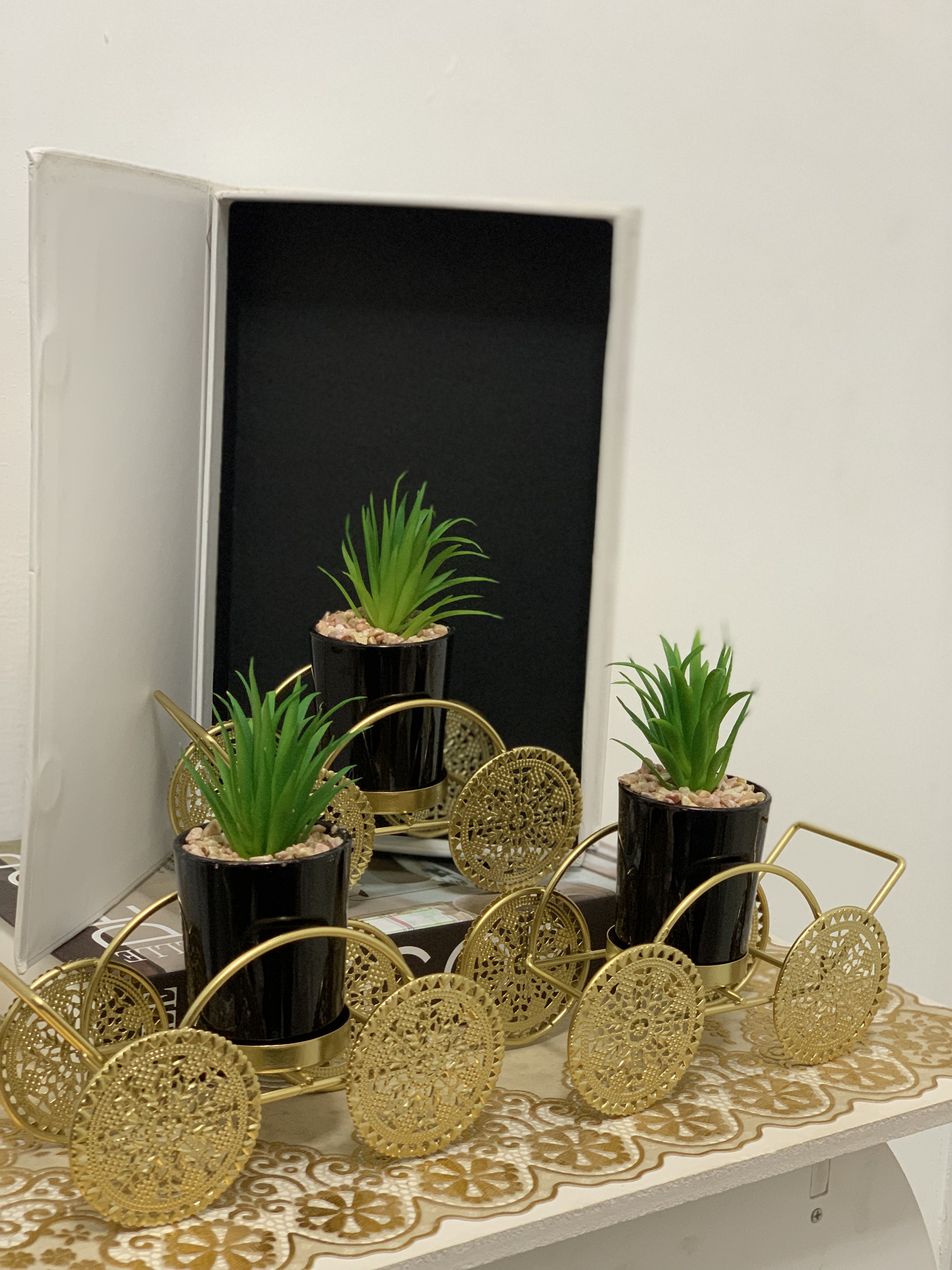 Succulent Flower Decor- Cart Design Image