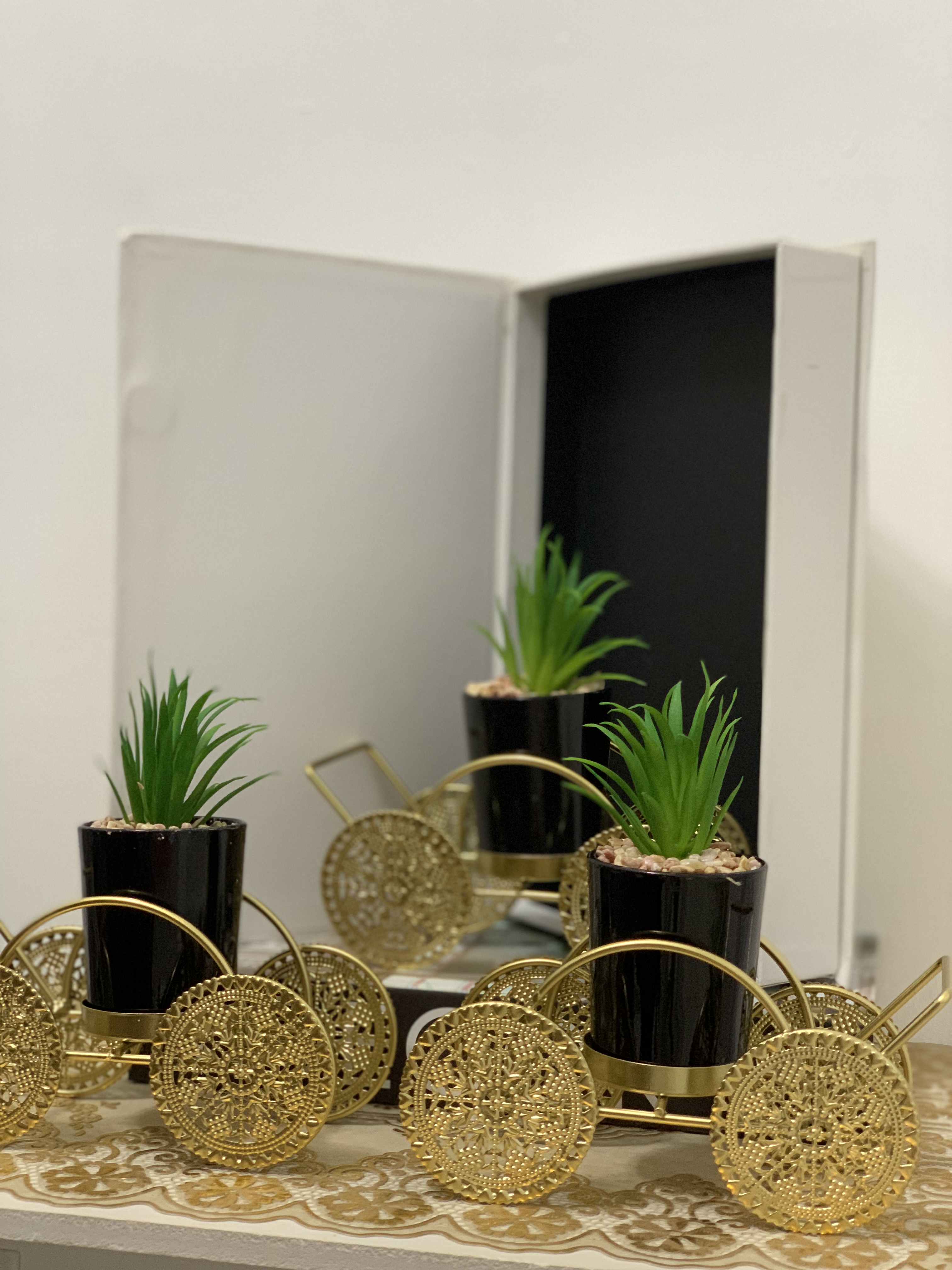 Succulent Flower Decor- Cart Design Image