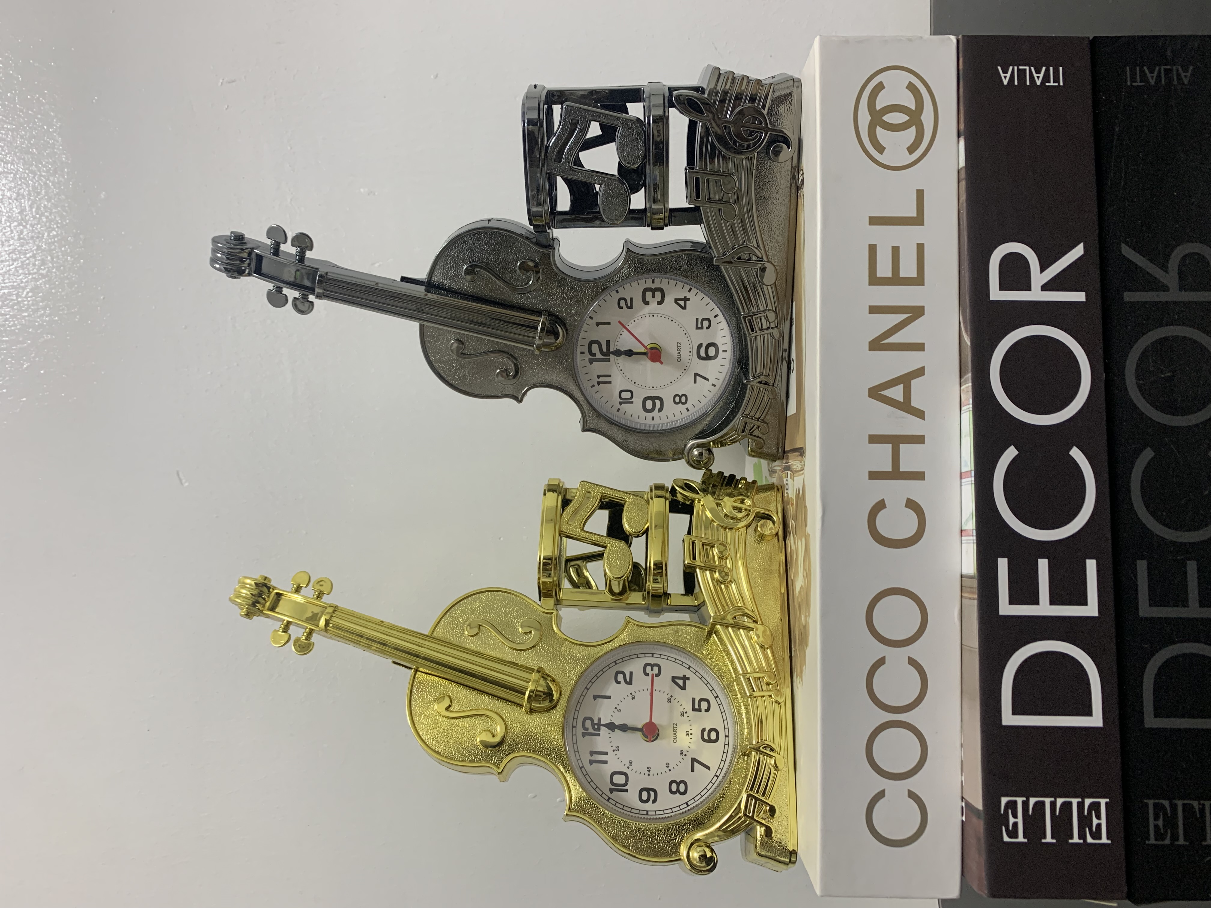 Guitar + Pen Holder Alarm Clock second image