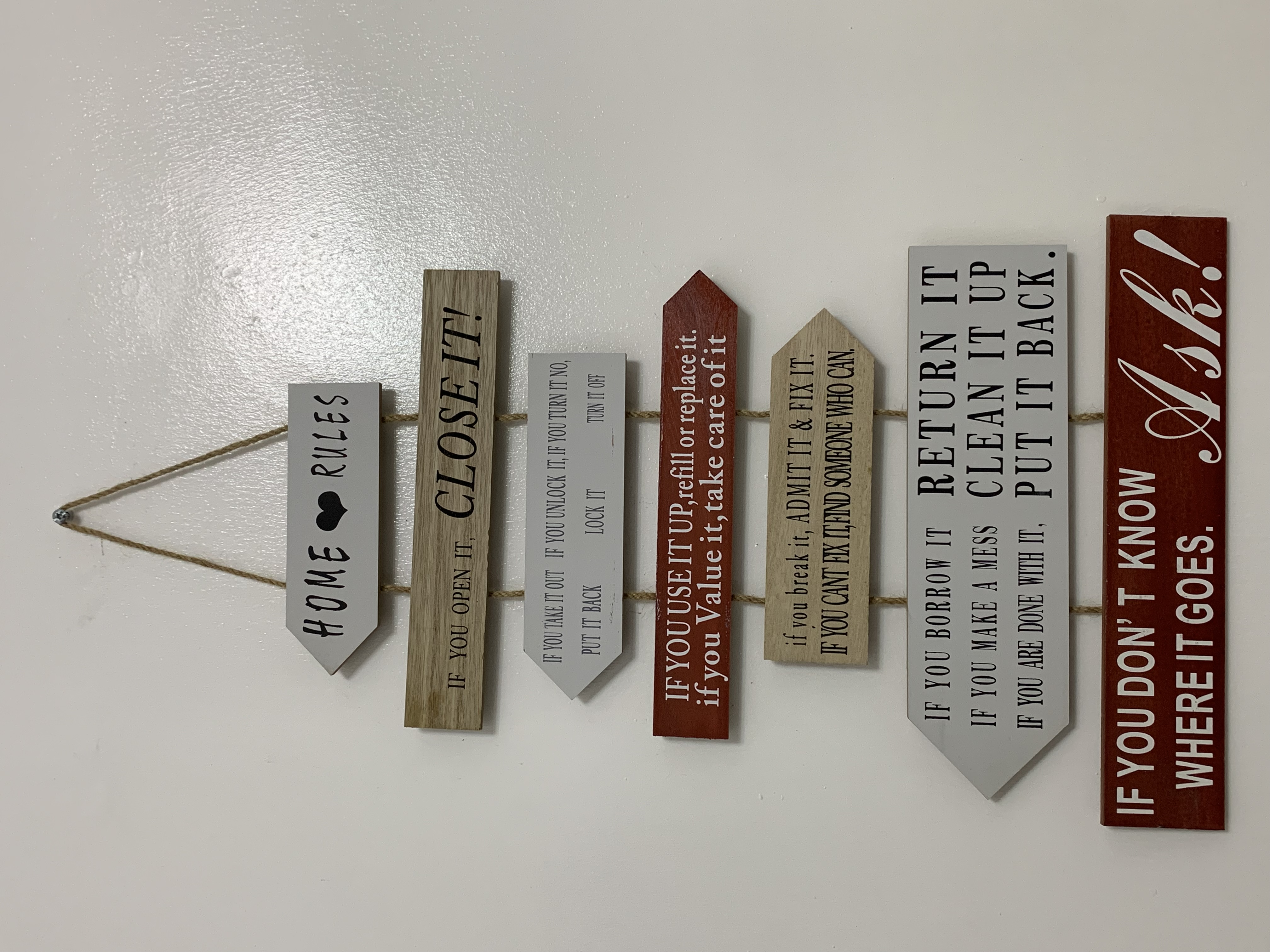 Wall Plaque- Home Rules second image