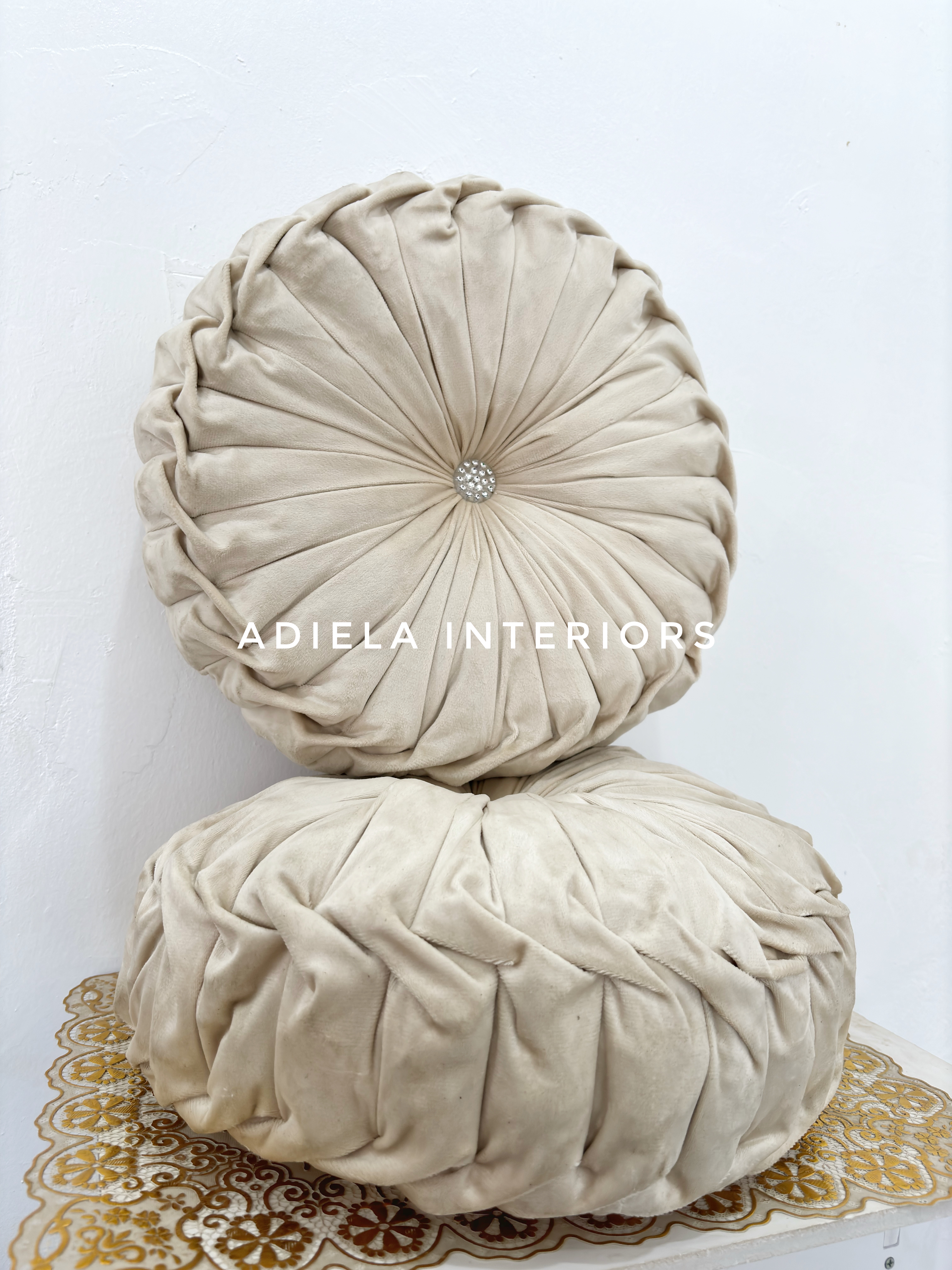 Round Twist Throw Pillow image