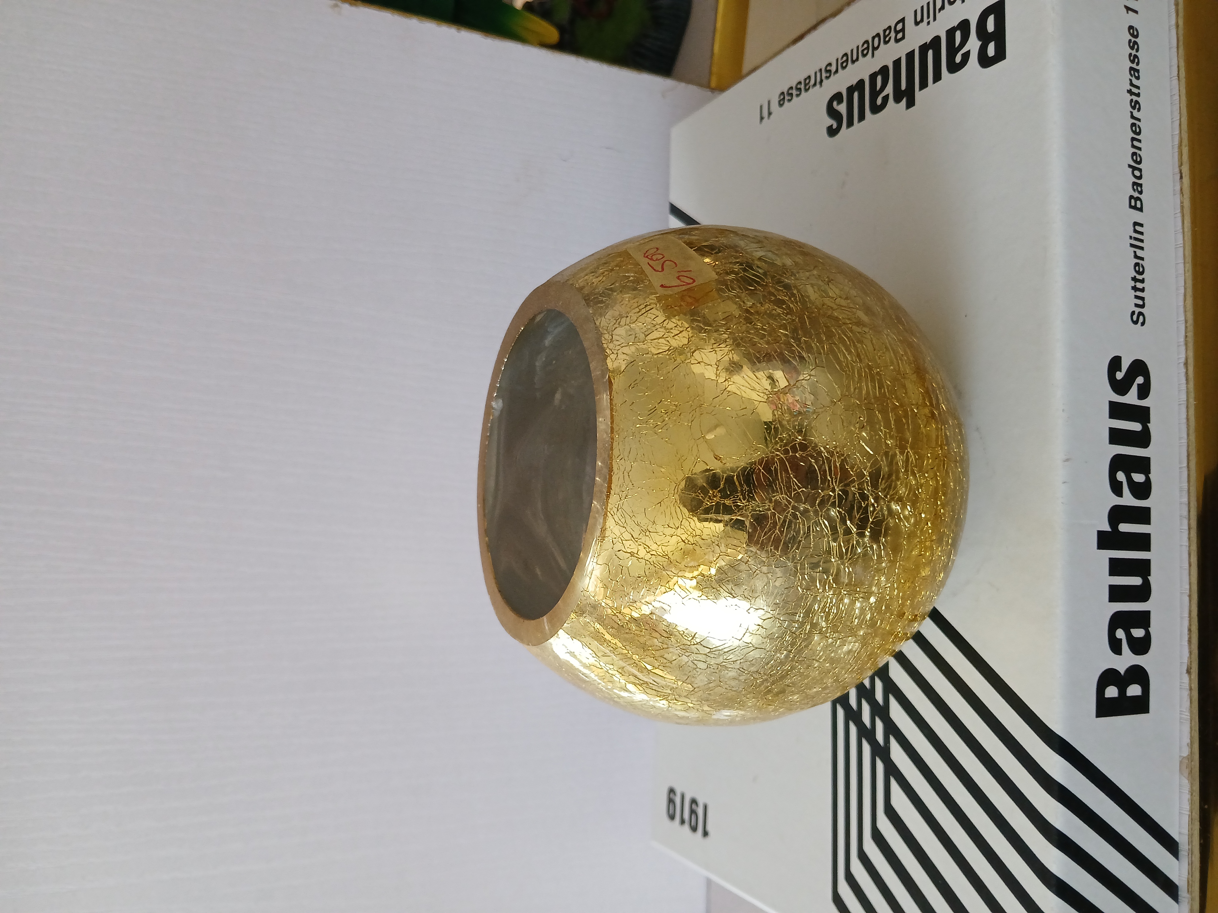 Crinkle Effect Glass Vase image