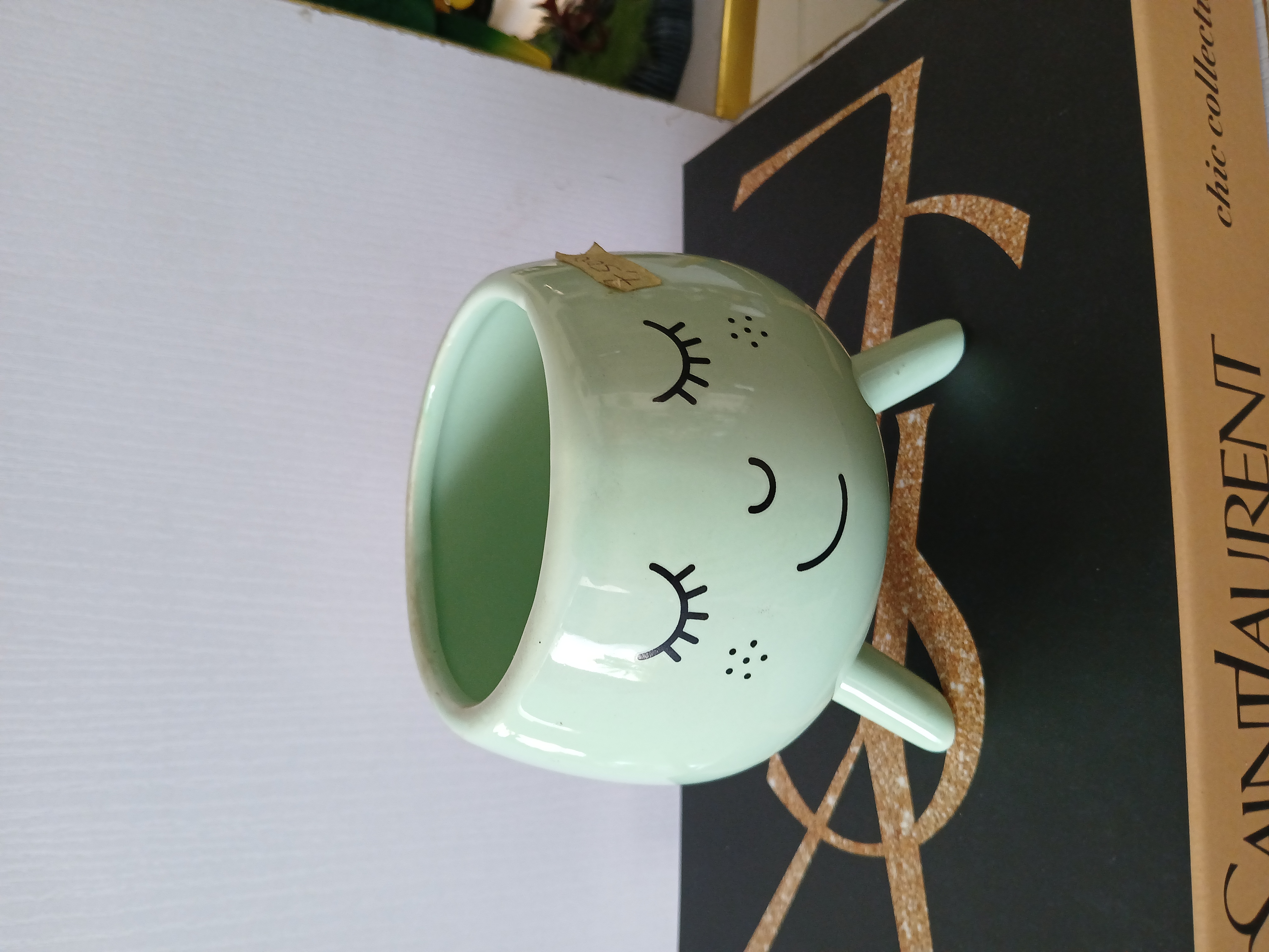 Smiley Face Ceramic Flower Vase image