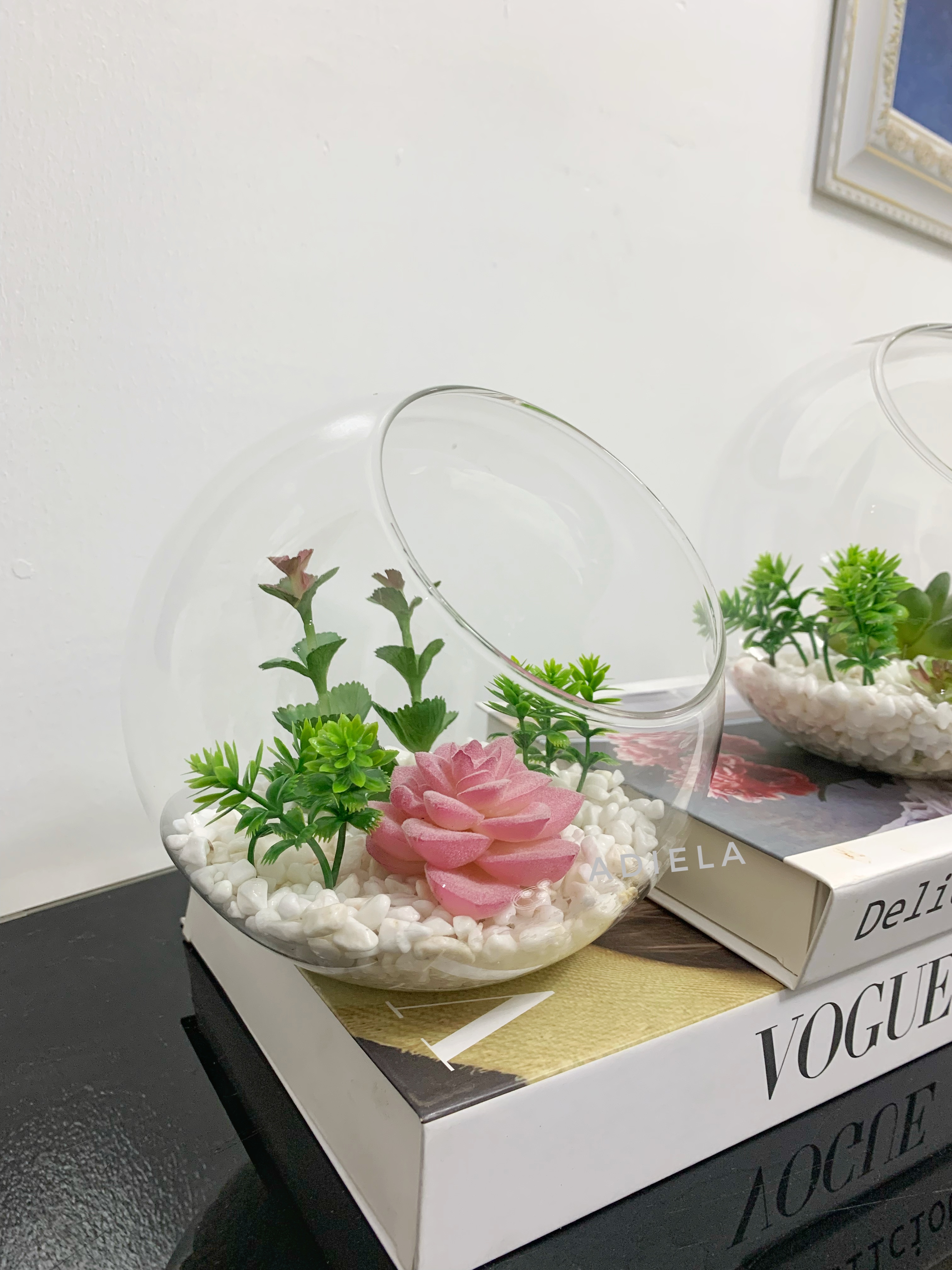 Decorative Fish Bowl with Succulents image