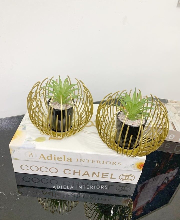 Nordic Caged Flower Decor image