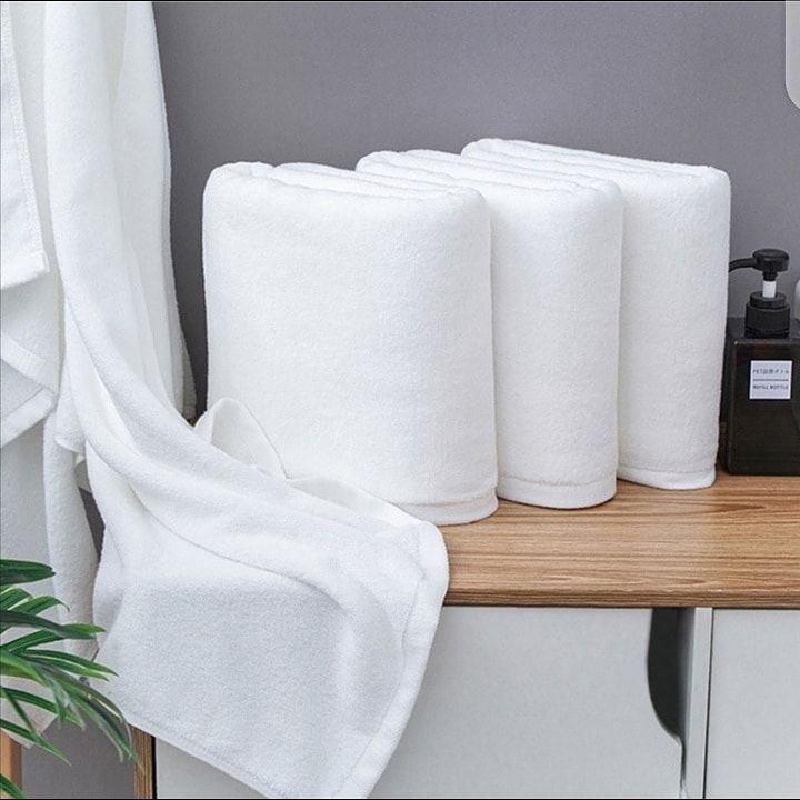 Plain white Hospitality Towel image